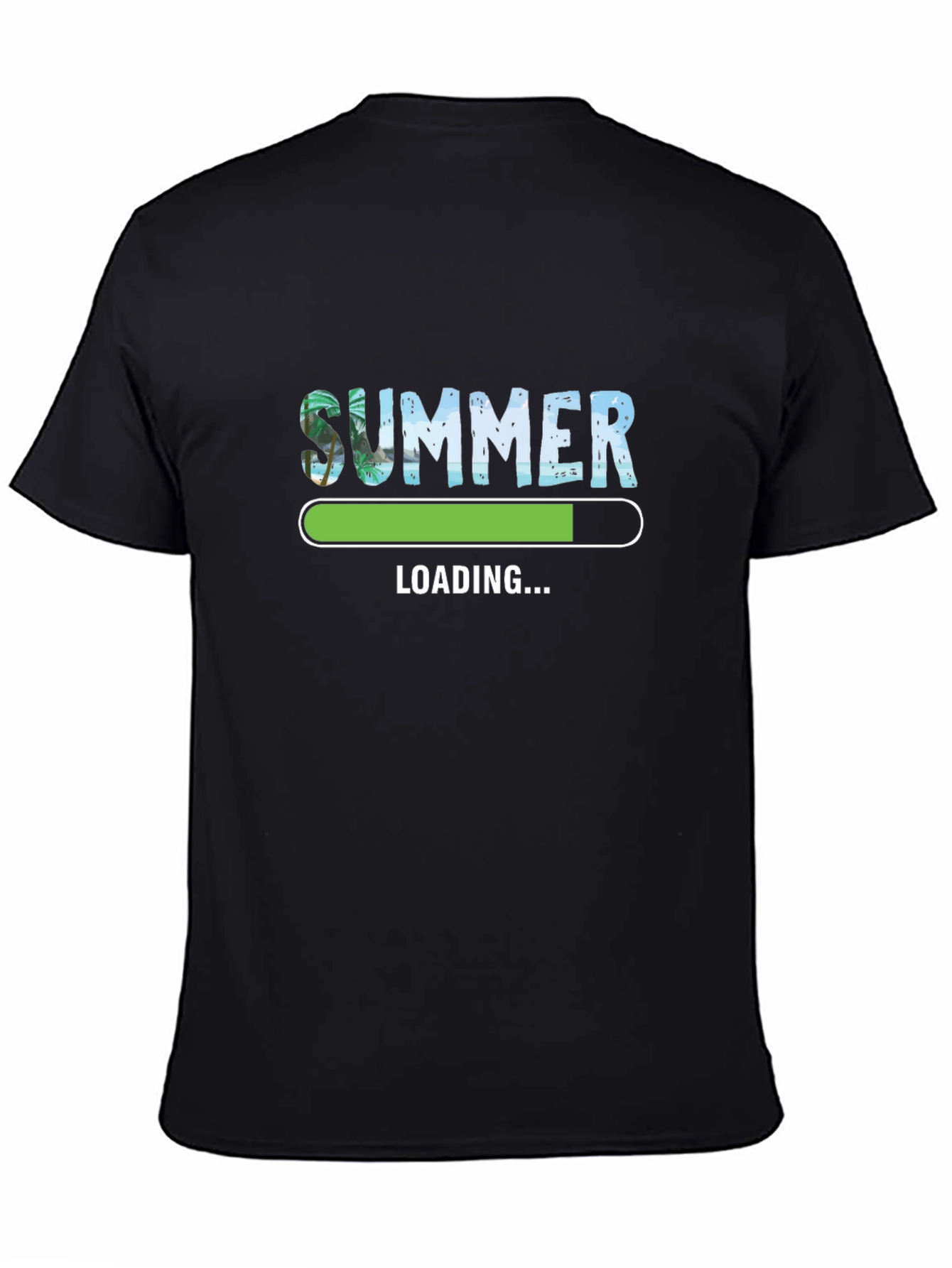 Summer Loading Black Graphic Tee