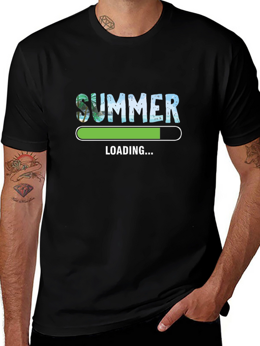 Summer Loading Black Graphic Tee
