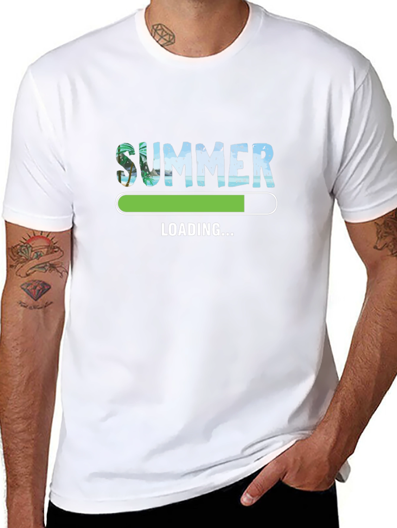 Summer Loading Black Graphic Tee
