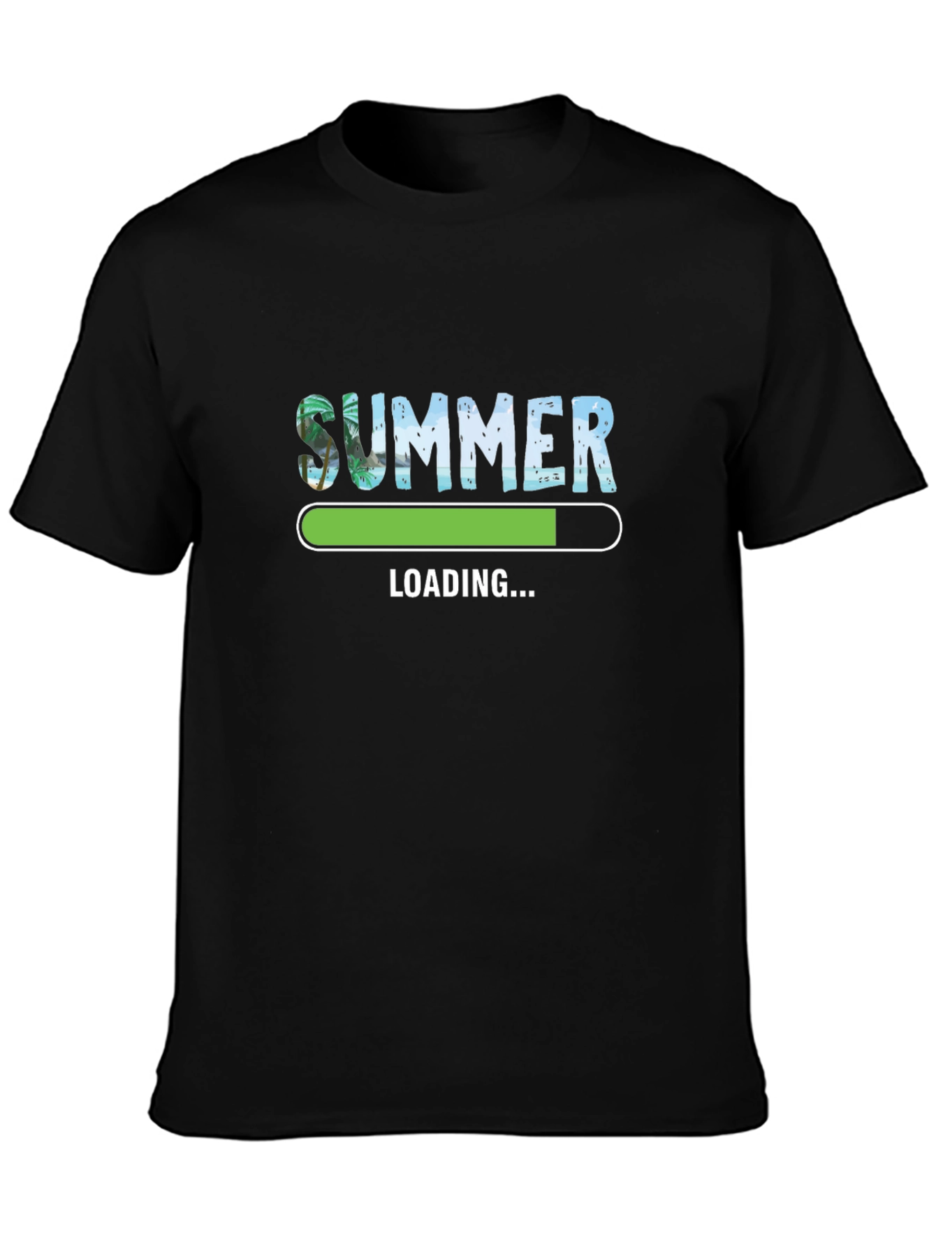 Summer Loading Black Graphic Tee