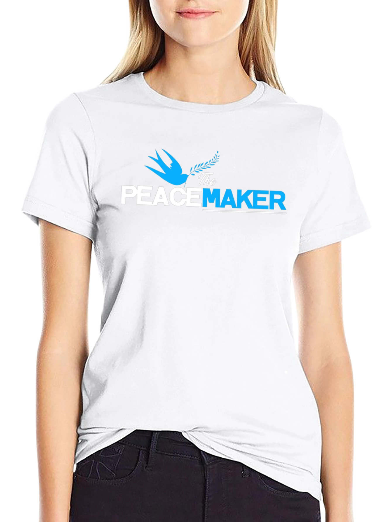 The Peacemaker Graphic Print Crew Neck T-Shirt