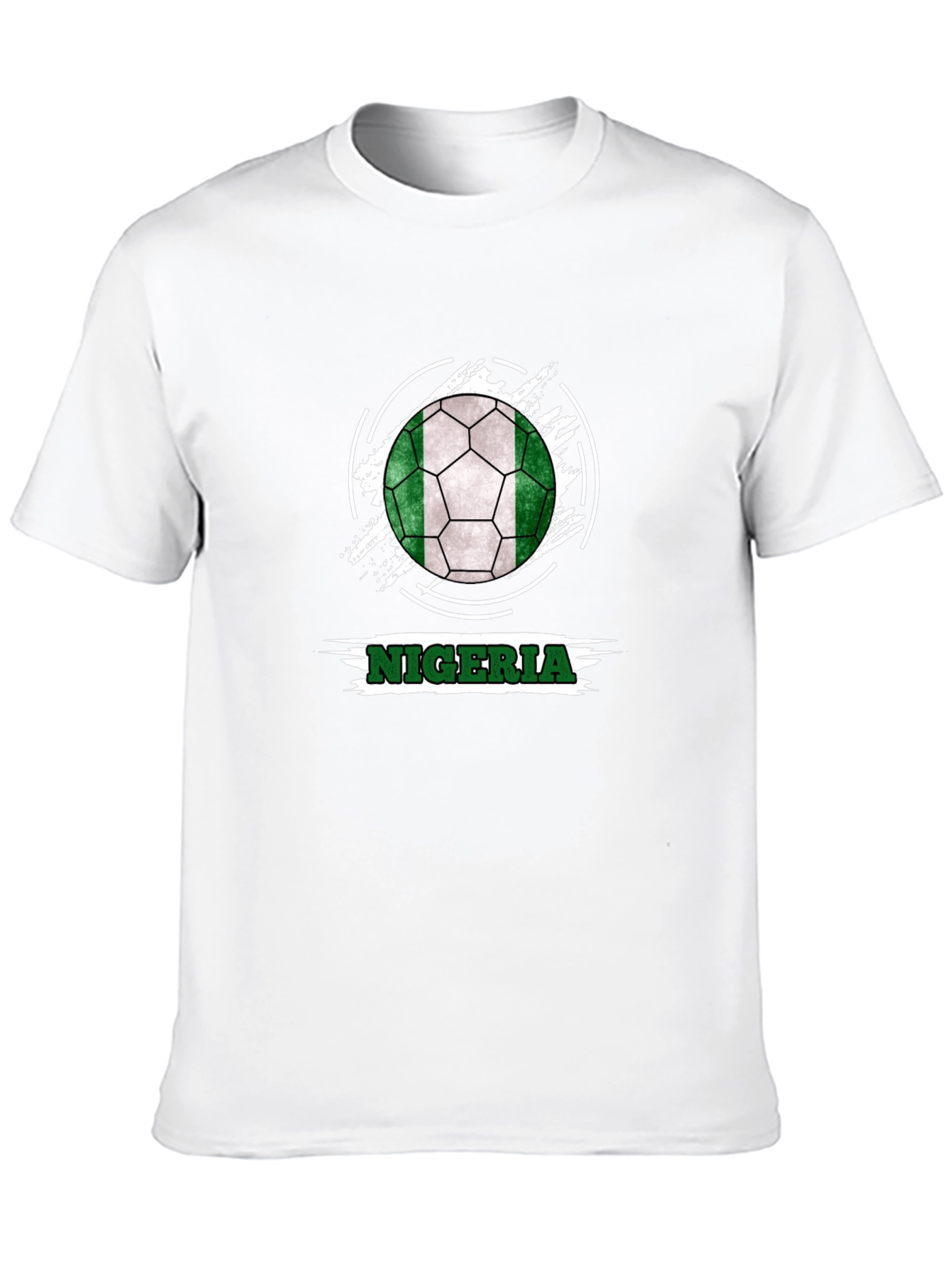 Nigeria Soccer Ball Tee - Black