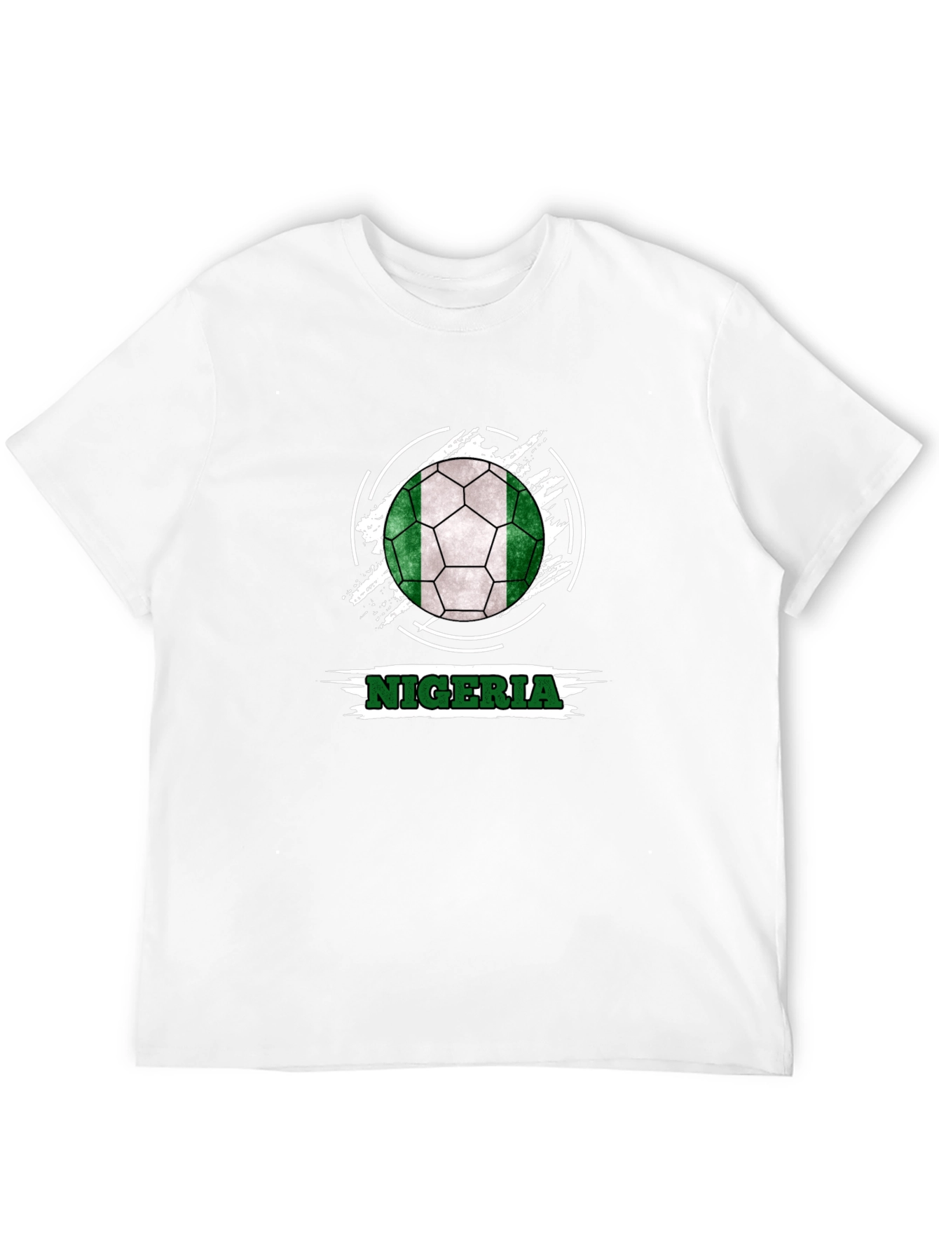 Nigeria Soccer Ball Tee - Black