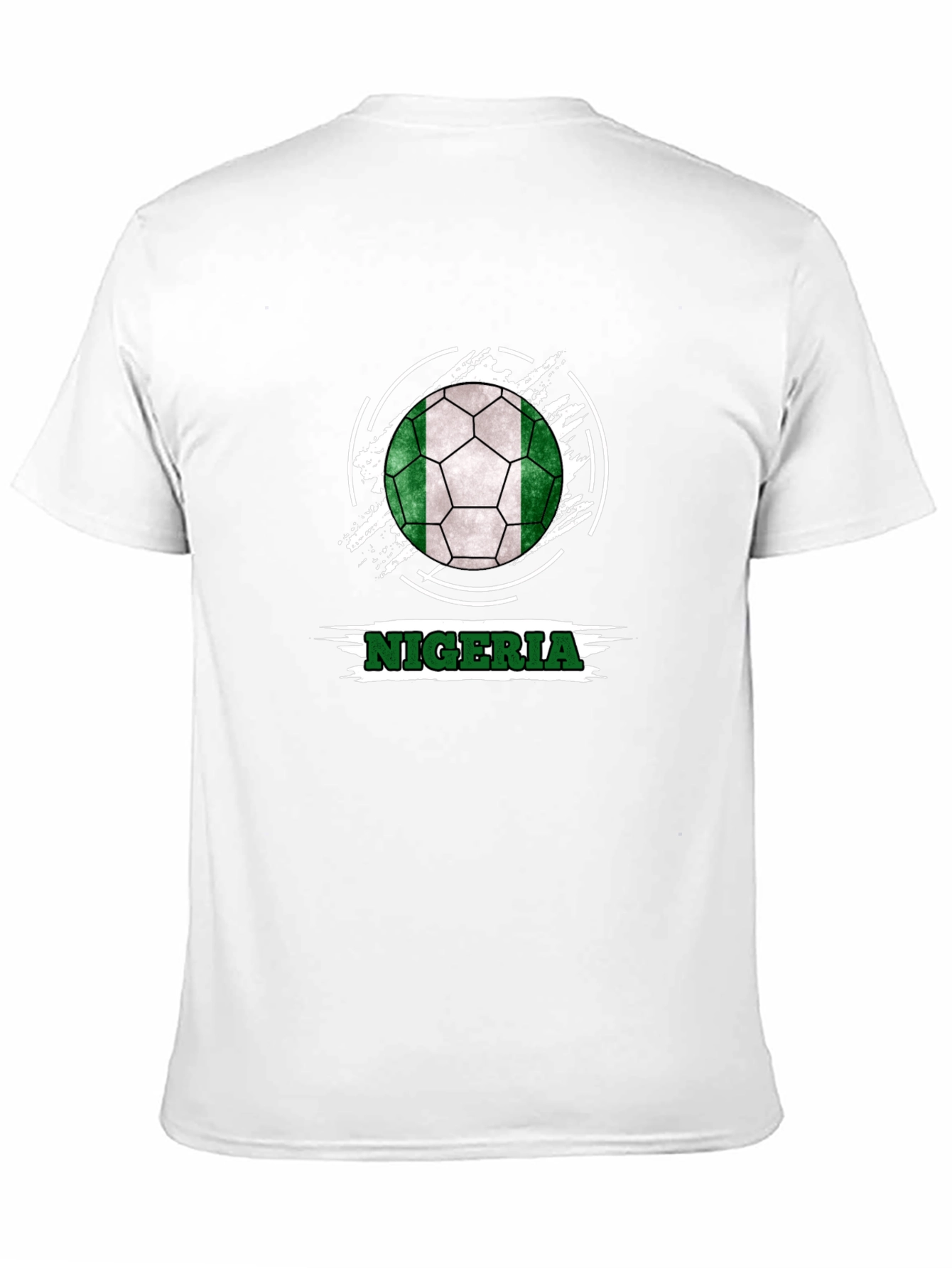 Nigeria Soccer Ball Tee - Black