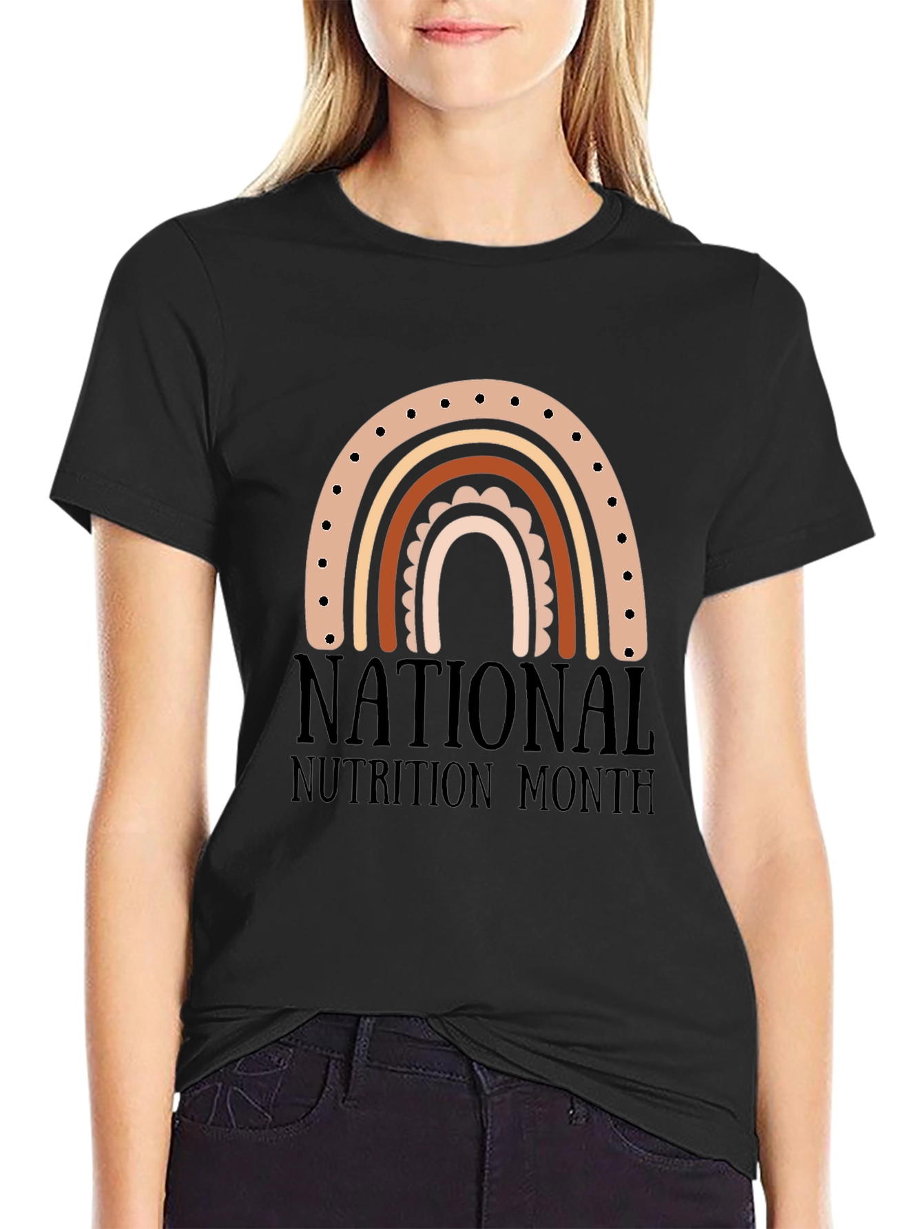 National Nutrition Month Rainbow T-Shirt