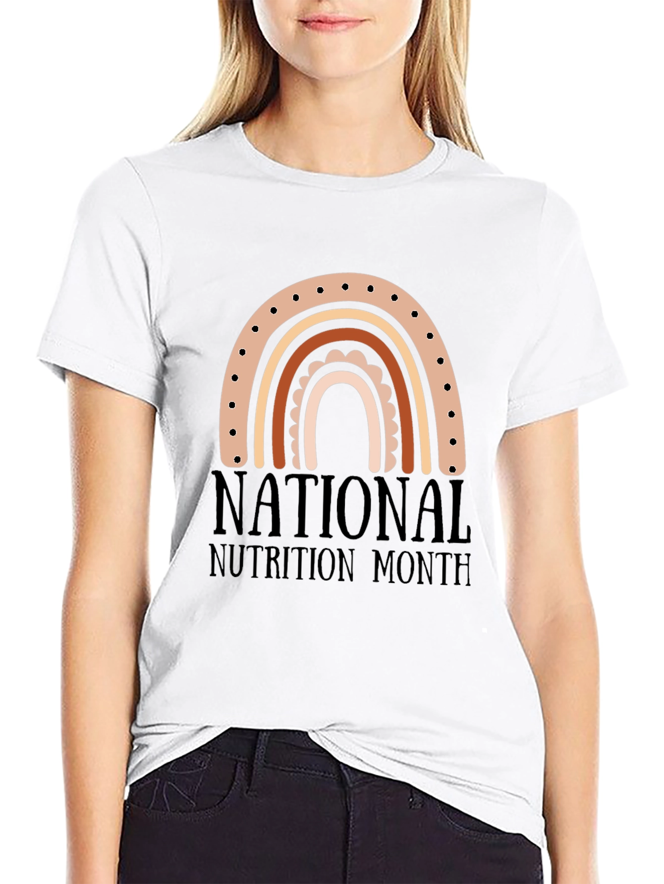 National Nutrition Month Rainbow T-Shirt