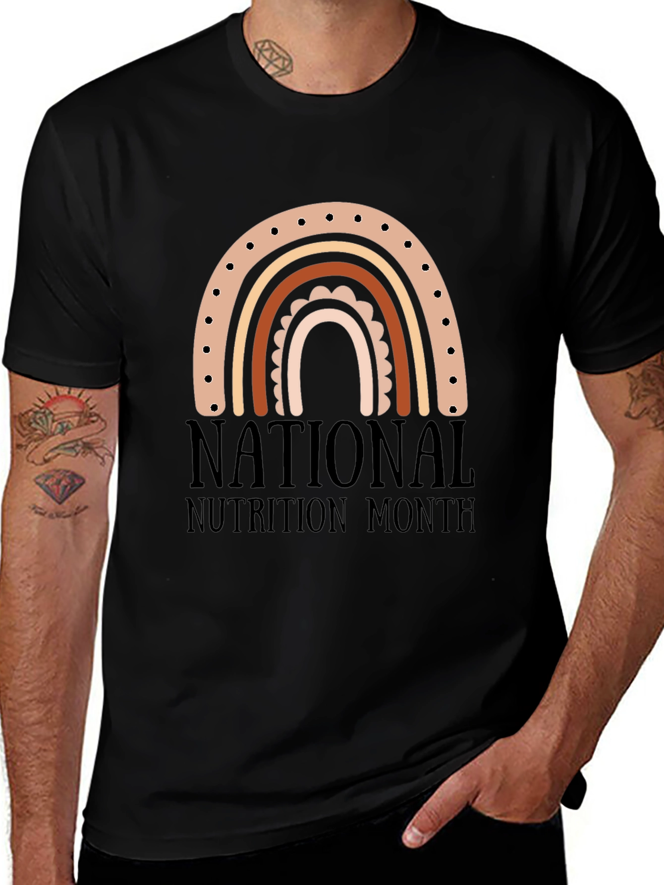 National Nutrition Month Rainbow T-Shirt