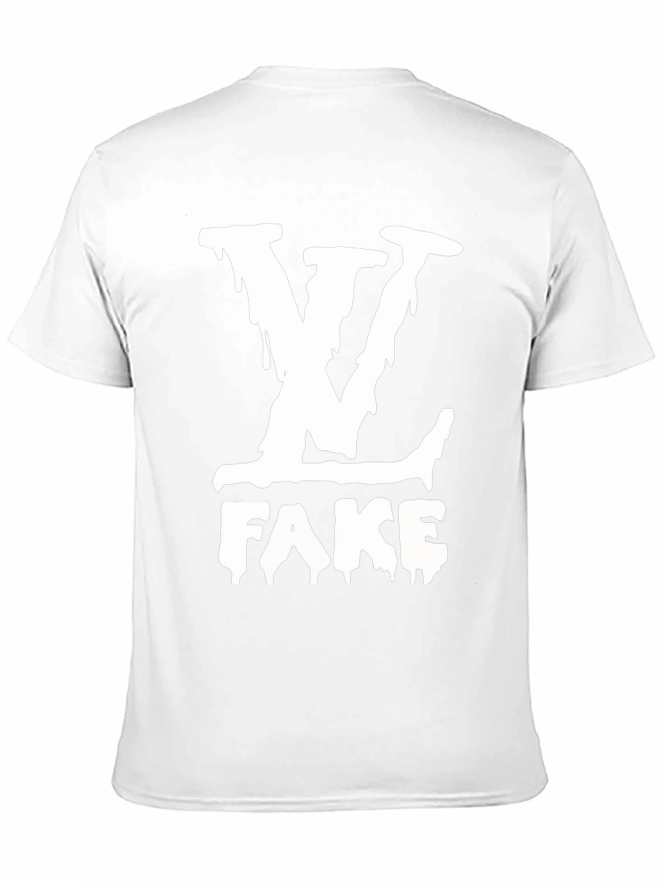 LV Fake Black T-Shirt - Novelty Graphic Tee