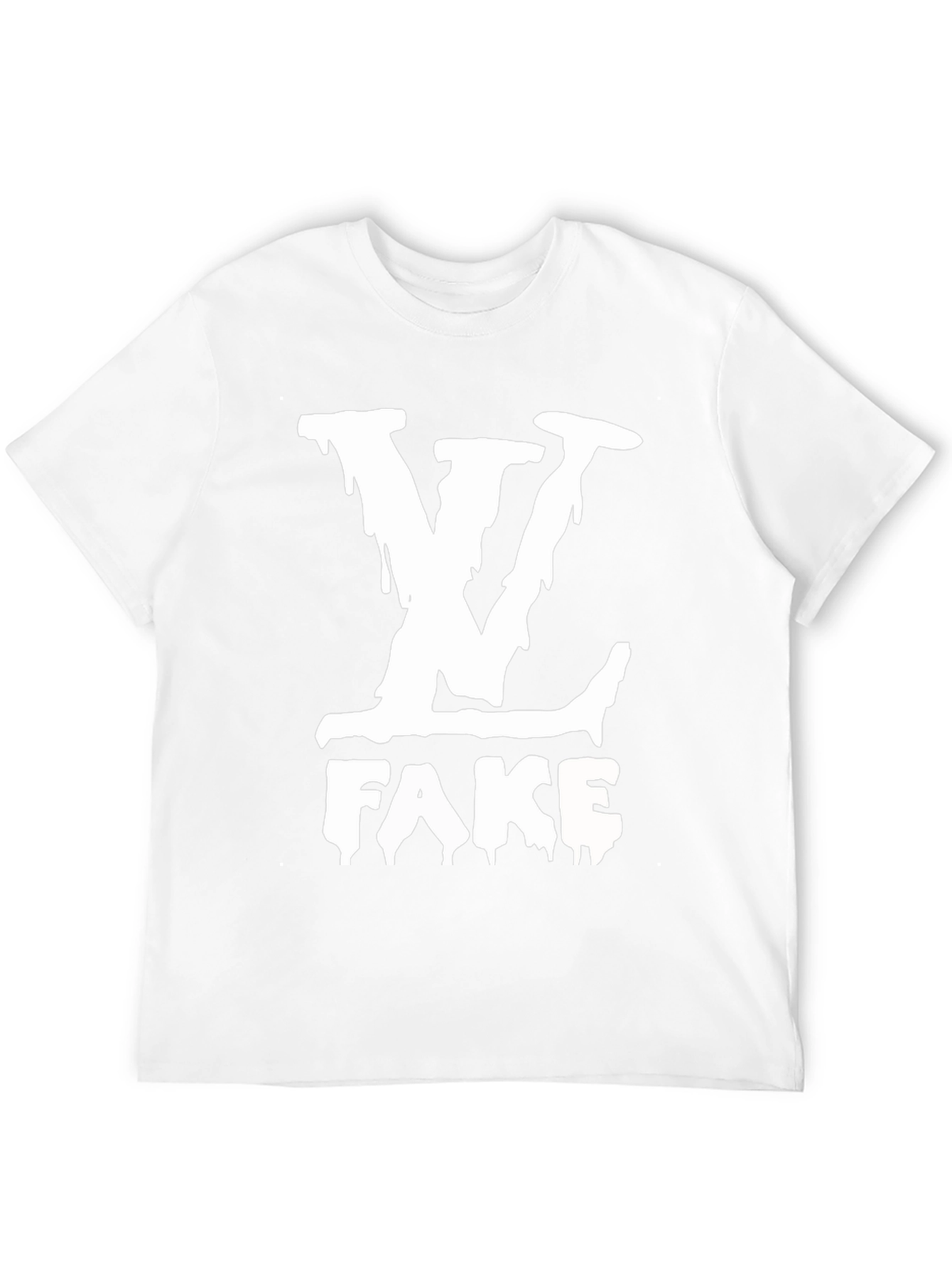 LV Fake Black T-Shirt - Novelty Graphic Tee
