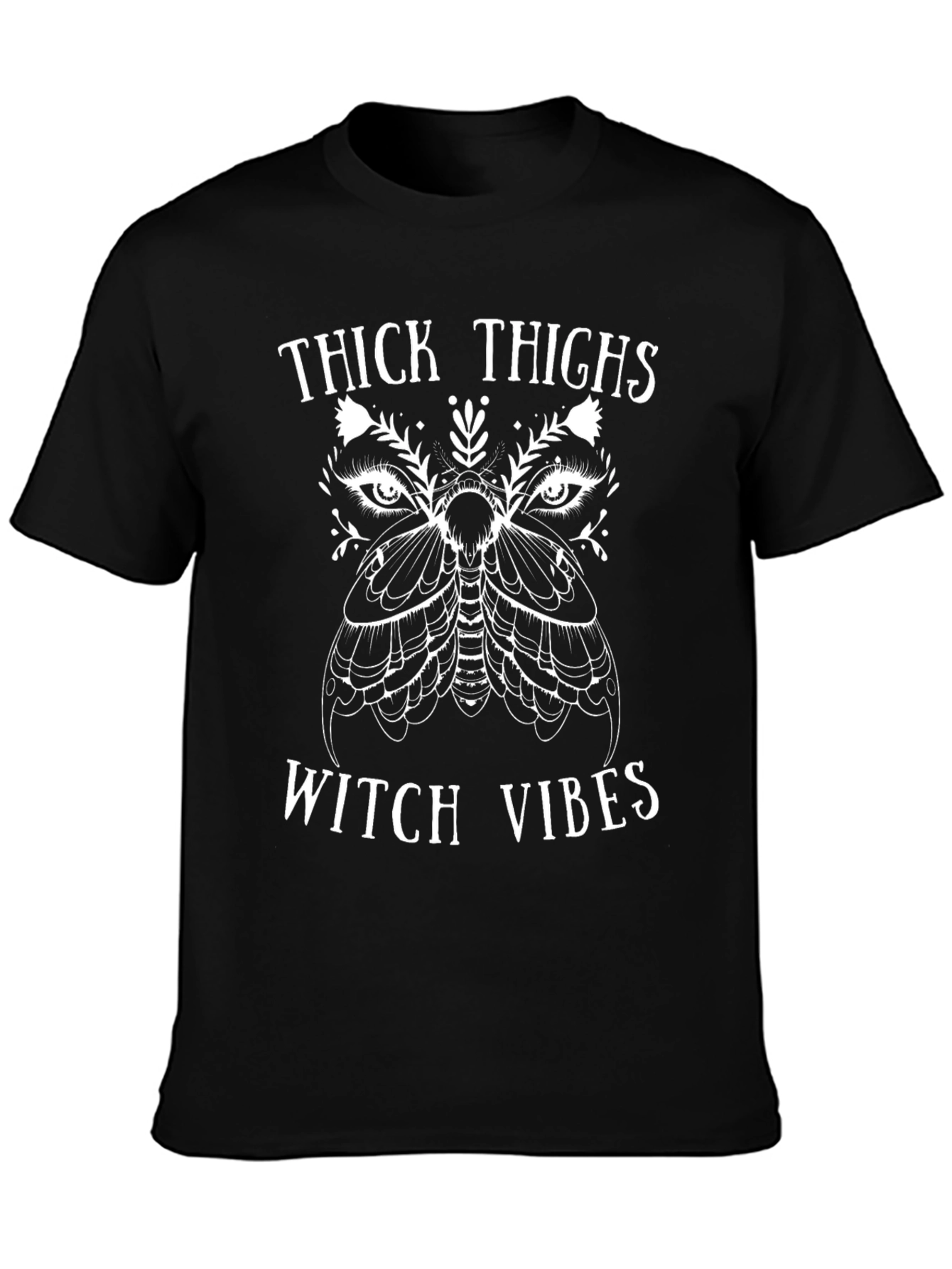 Thick Thighs Witch Vibes Graphic T-Shirt
