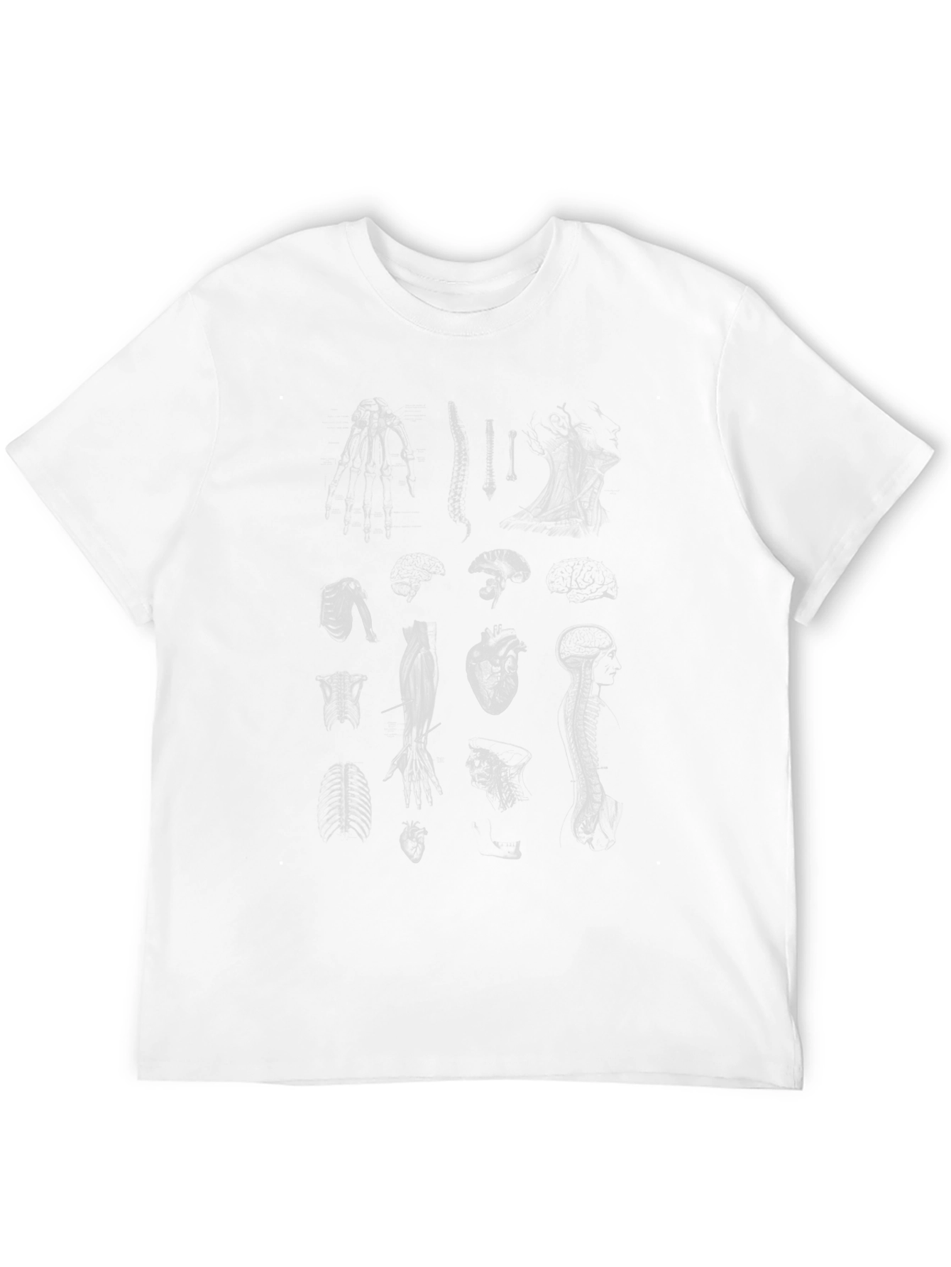 Anatomical Print Tee - Black Graphic T-Shirt