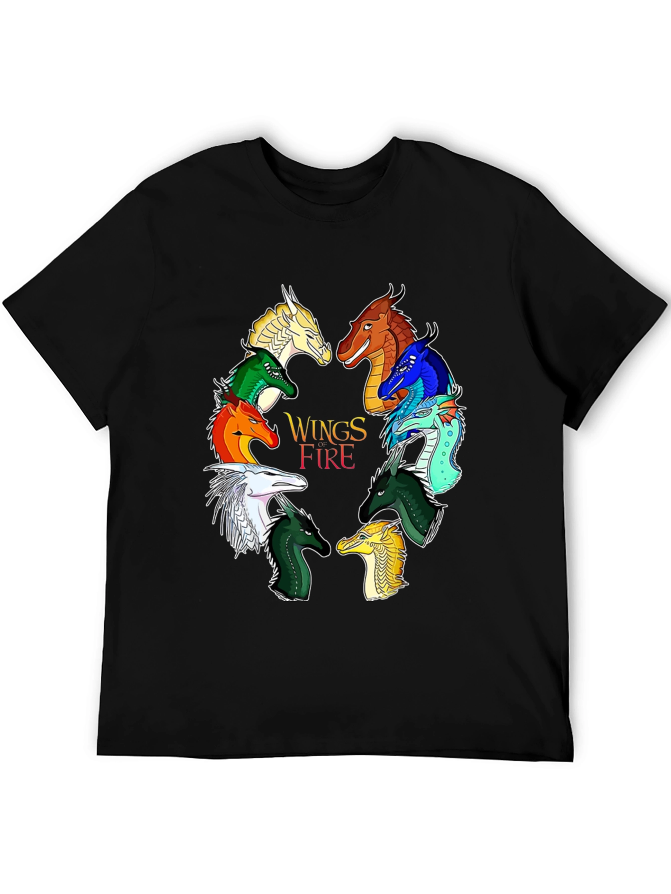 Wings of Fire Graphic Print Black T-Shirt