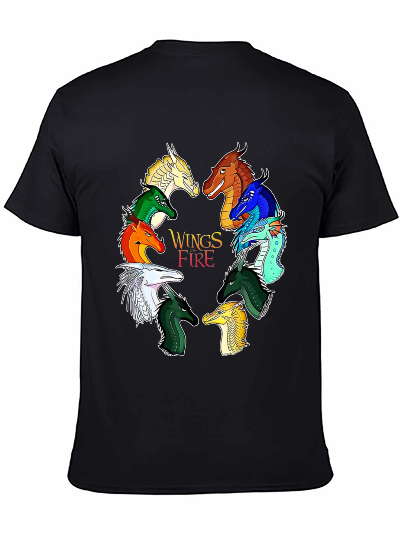 Wings of Fire Graphic Print Black T-Shirt