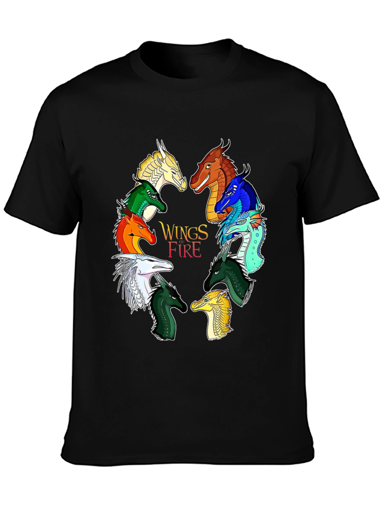 Wings of Fire Graphic Print Black T-Shirt