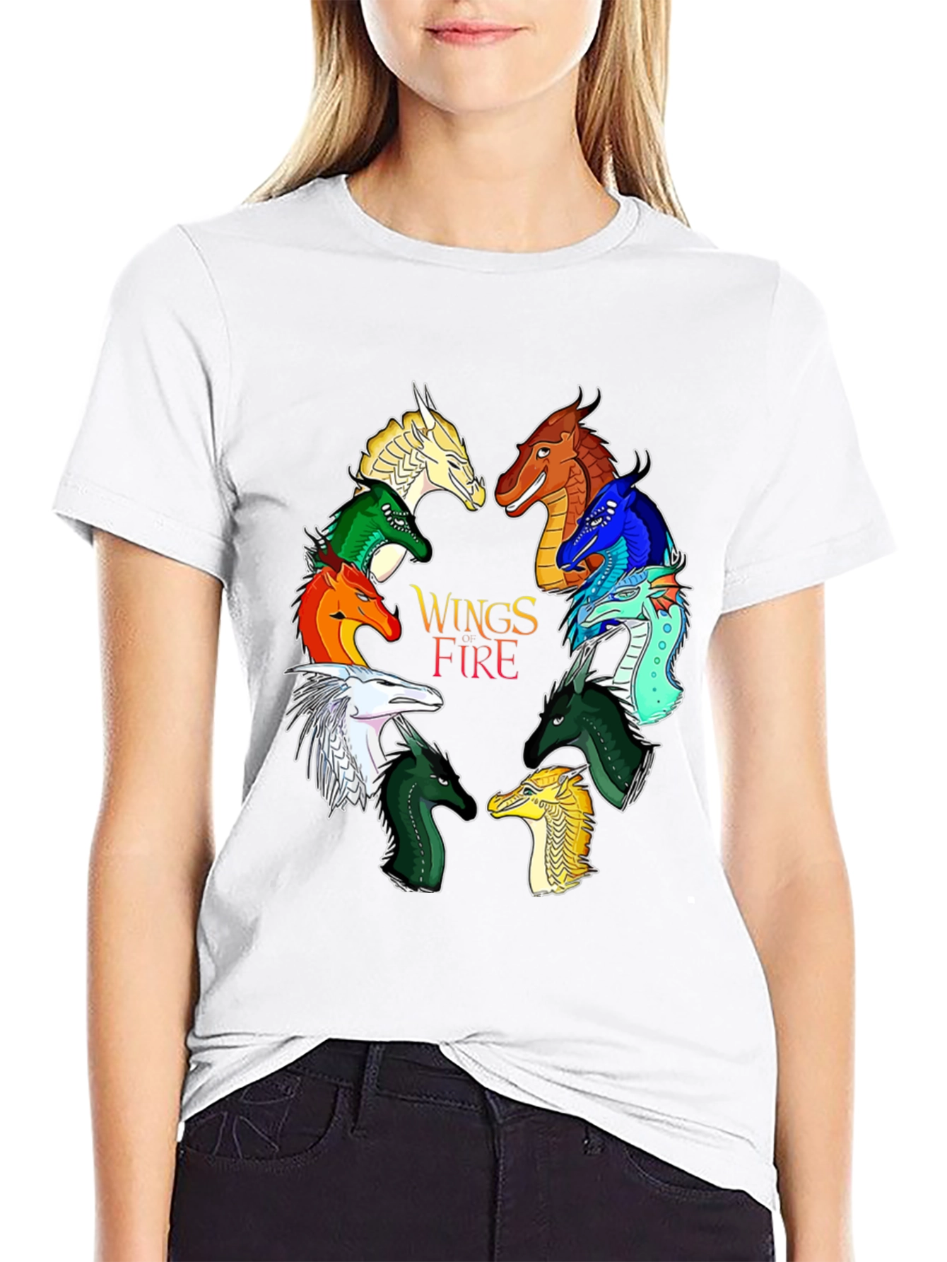 Wings of Fire Graphic Print Black T-Shirt