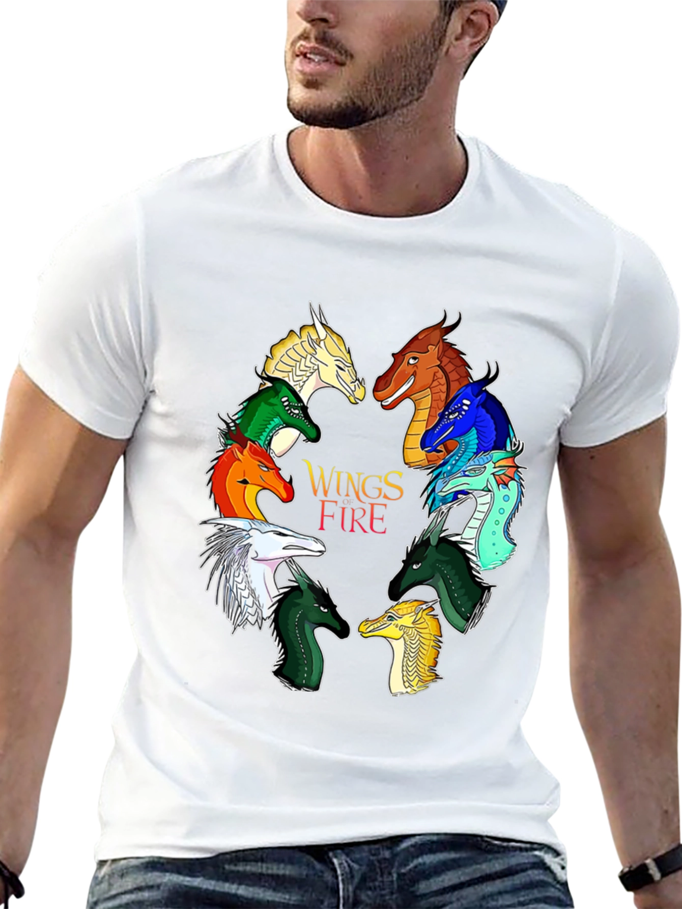 Wings of Fire Graphic Print Black T-Shirt