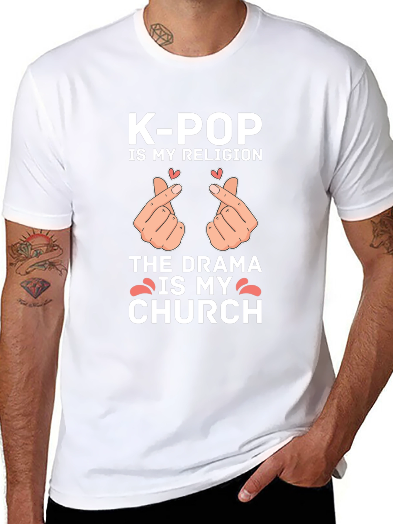 K-Pop Religion T-Shirt - Drama is My Church Tee
