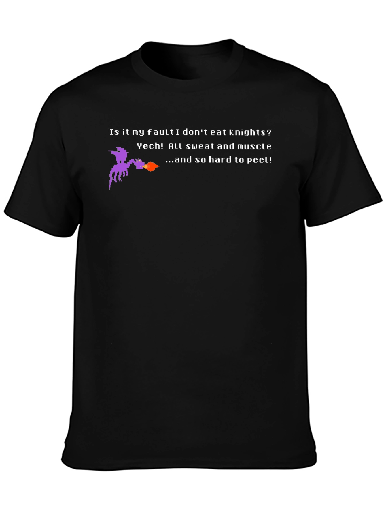 Dragon Knights T-Shirt - Pixel Art Funny Tee