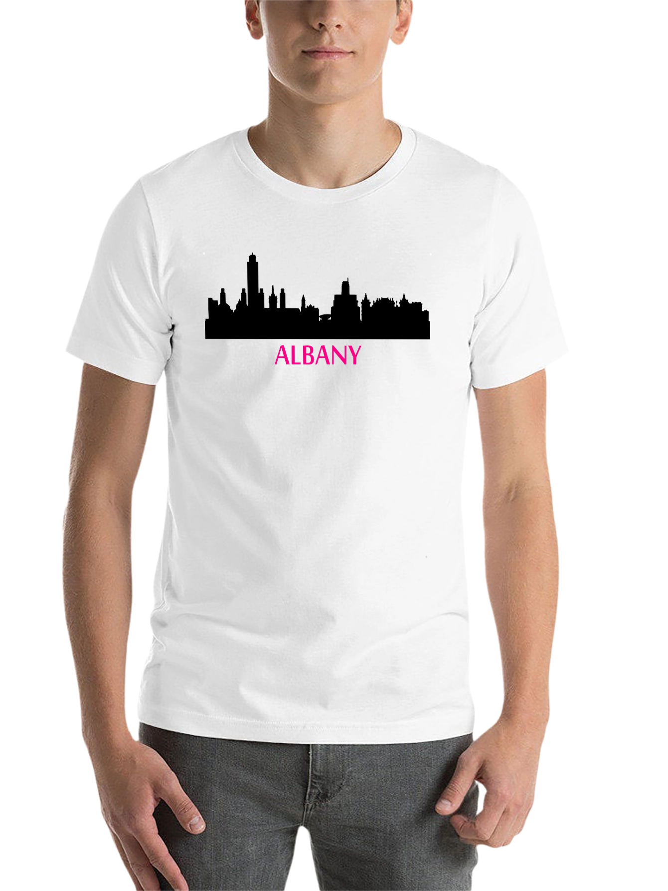 Albany Skyline Graphic Tee - Black