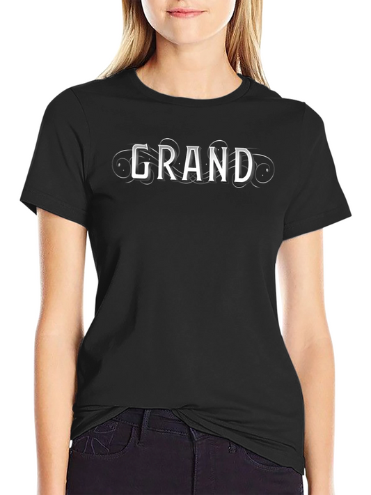 Grand Tee - Stylish Black Graphic T-Shirt