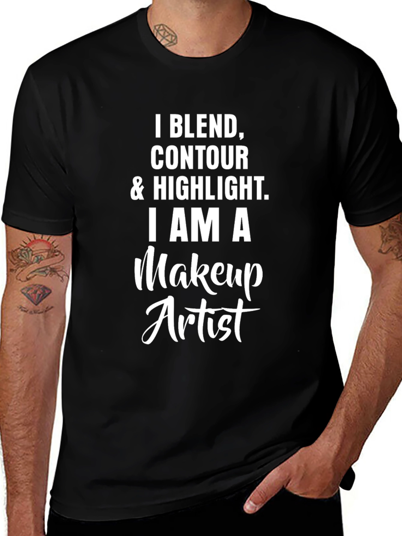 Makeup Artist T-Shirt - Blend Contour Highlight