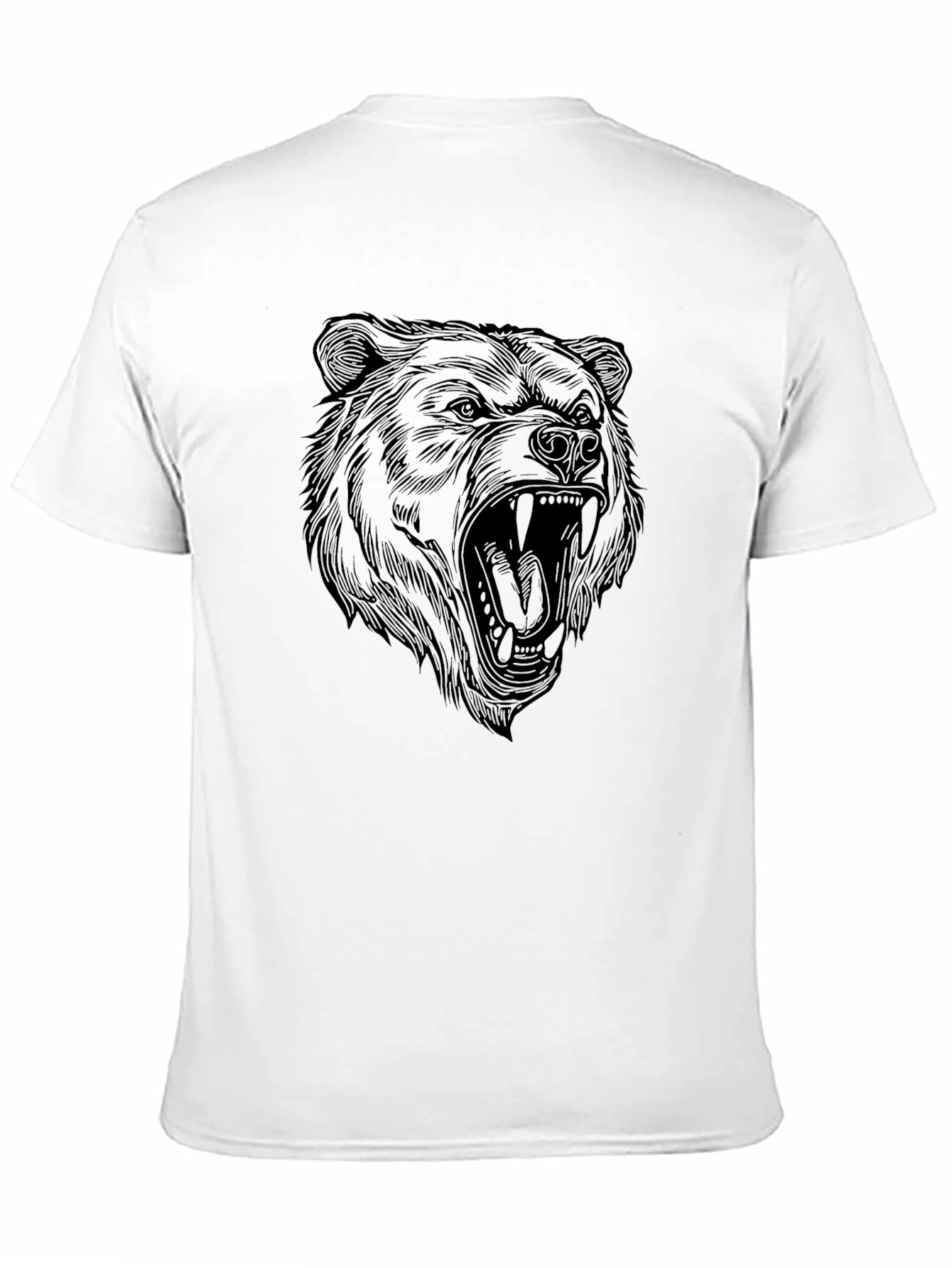 Mens Black Bear Graphic Tee