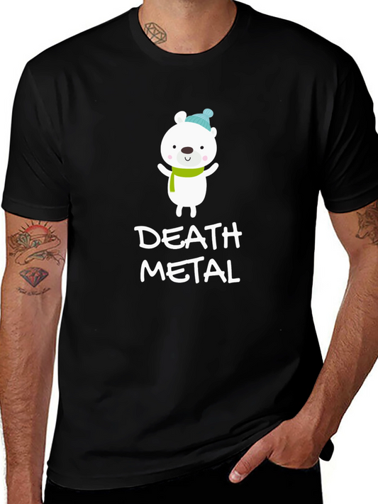 Death Metal Bear T-Shirt - Funny Graphic Tee