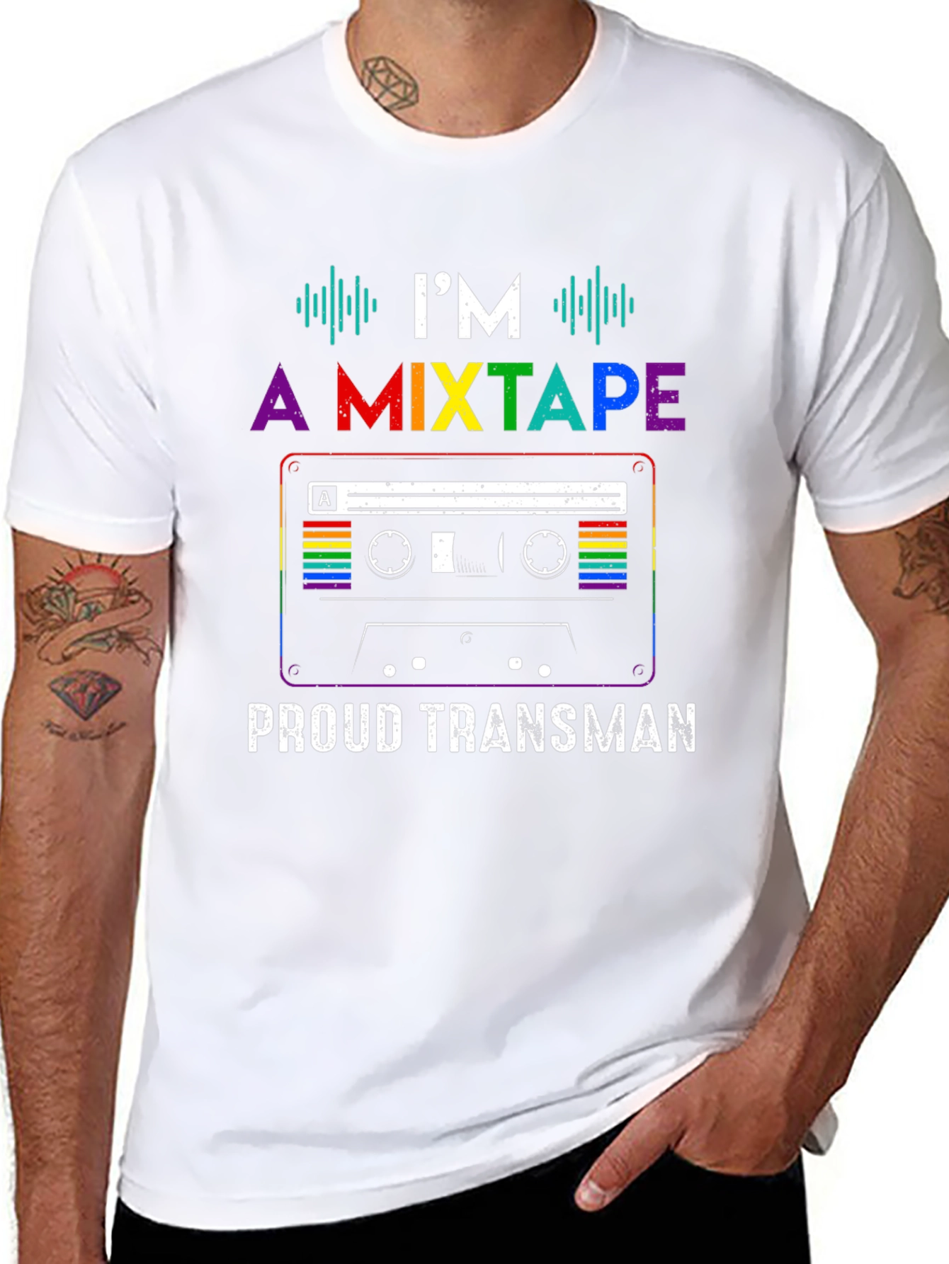 Proud Transman Mixtape Graphic T-Shirt