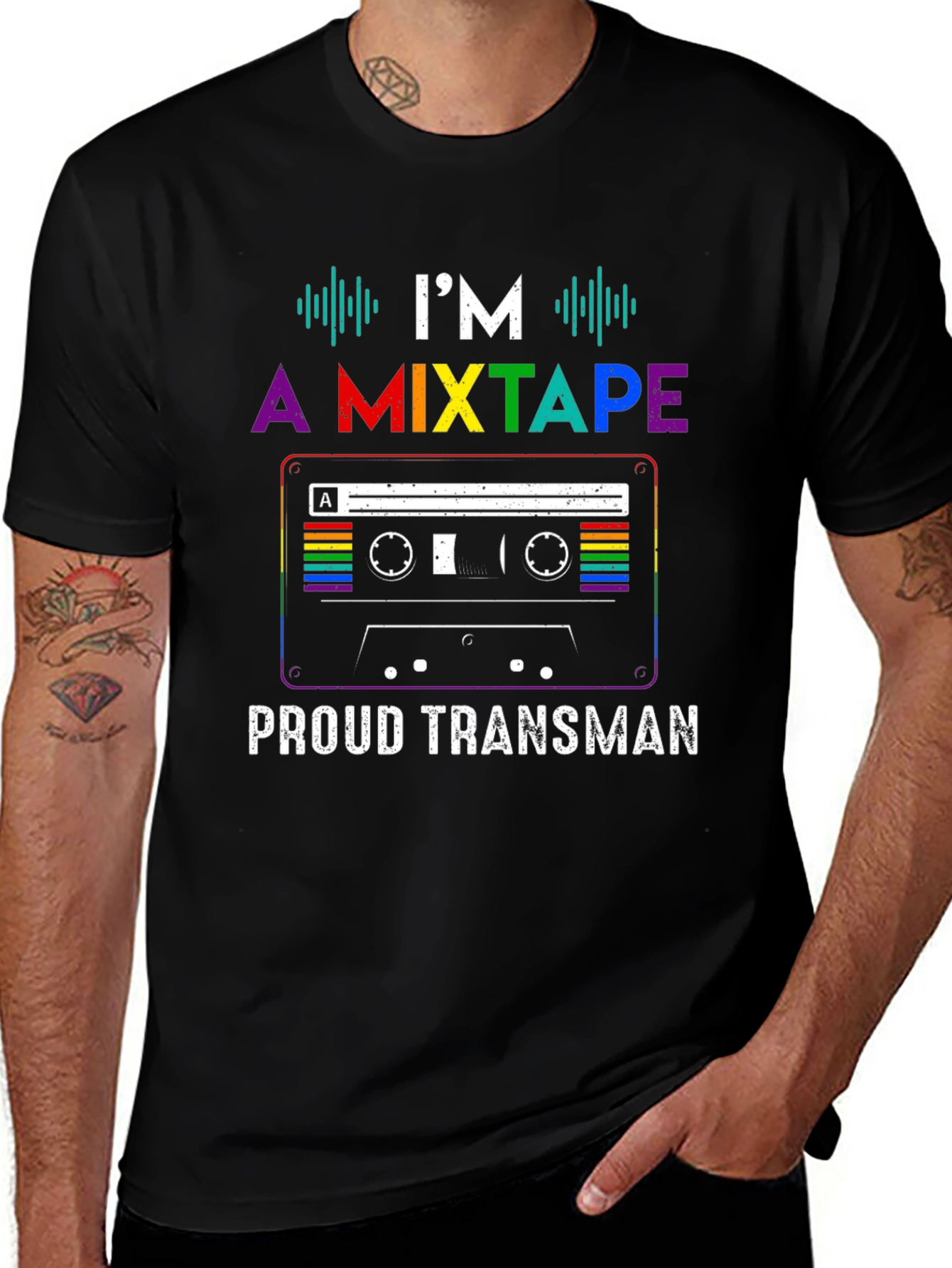 Proud Transman Mixtape Graphic T-Shirt