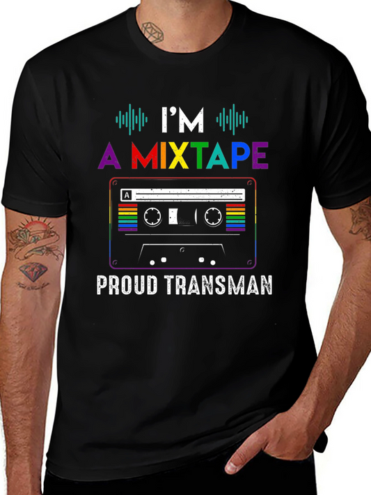 Proud Transman Mixtape Graphic T-Shirt