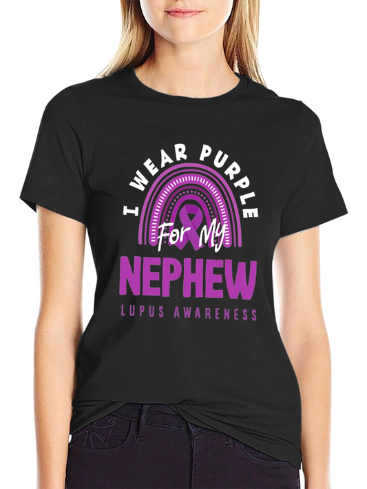 Purple Lupus Awareness Nephew T-Shirt