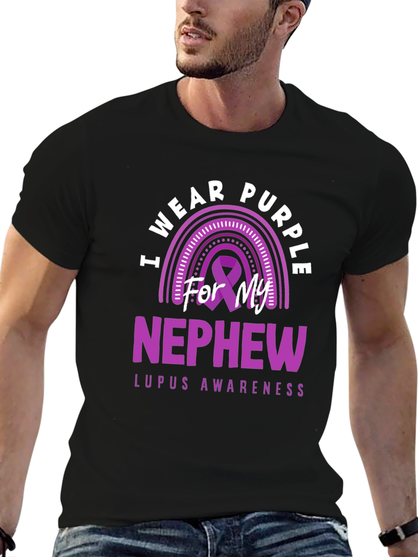 Purple Lupus Awareness Nephew T-Shirt