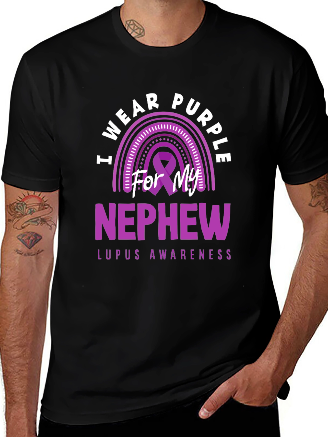 Purple Lupus Awareness Nephew T-Shirt