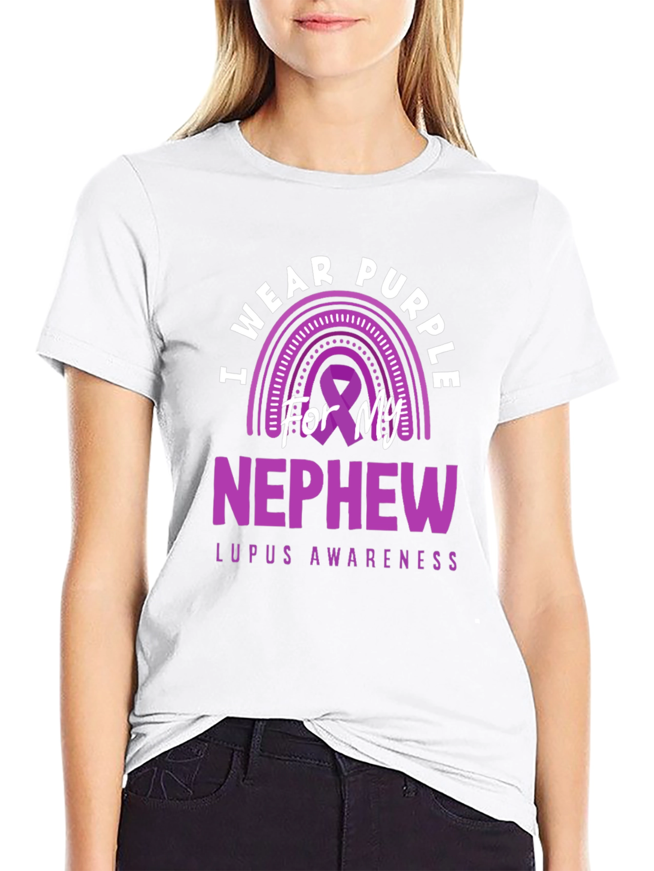 Purple Lupus Awareness Nephew T-Shirt
