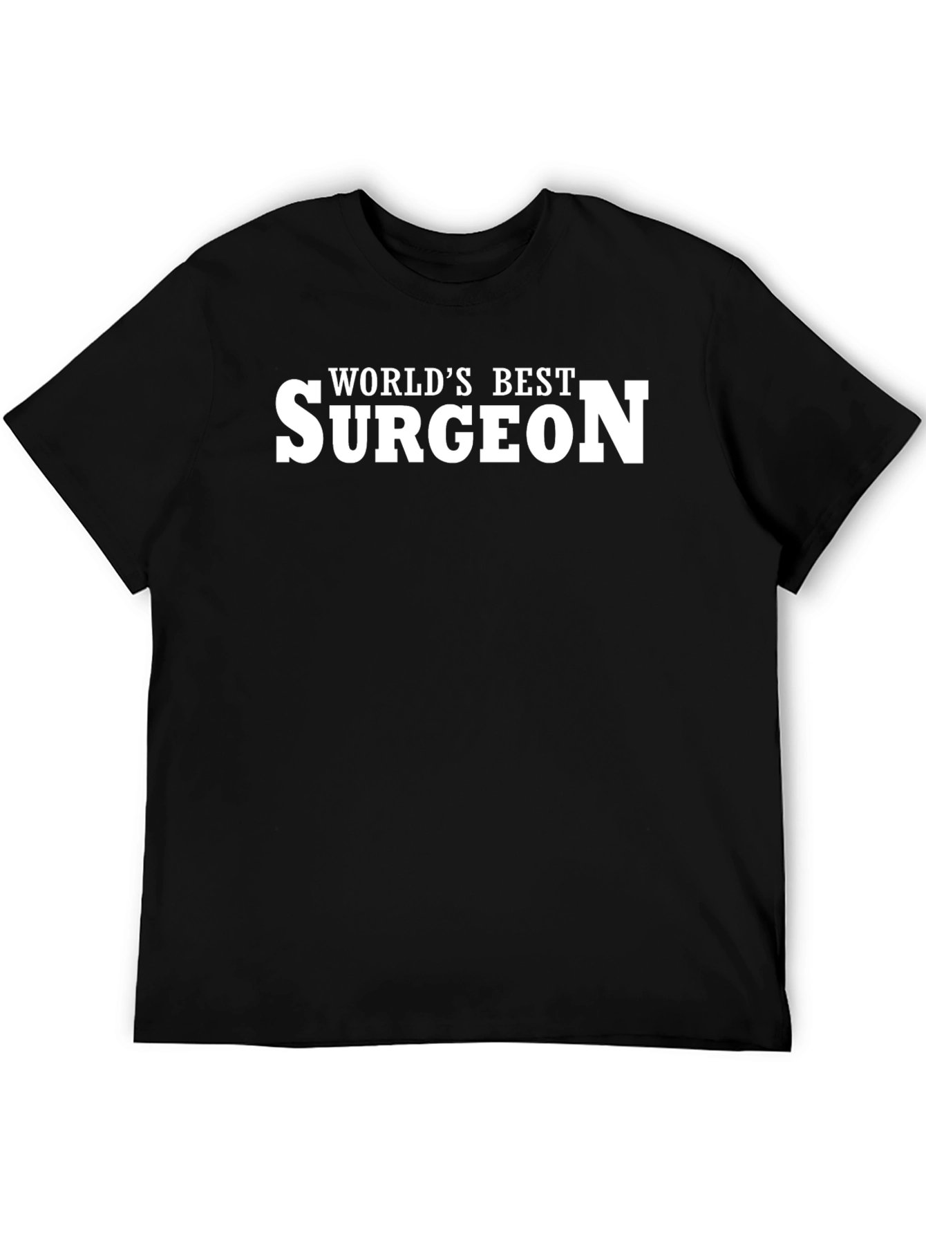 Worlds Best Surgeon T-Shirt - Black Cotton Tee