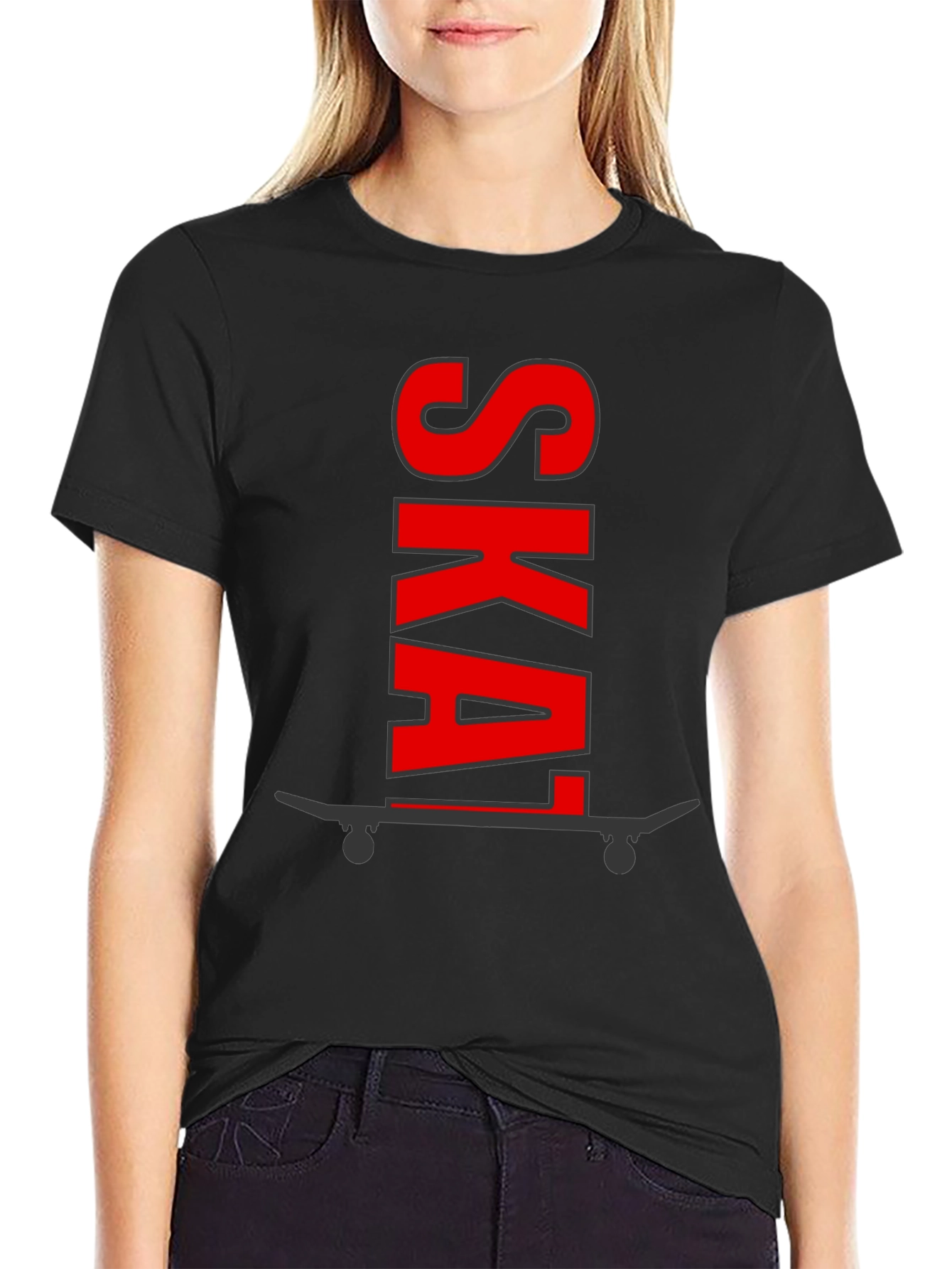 Skate Graphic Tee - Black Cotton Skateboard Shirt