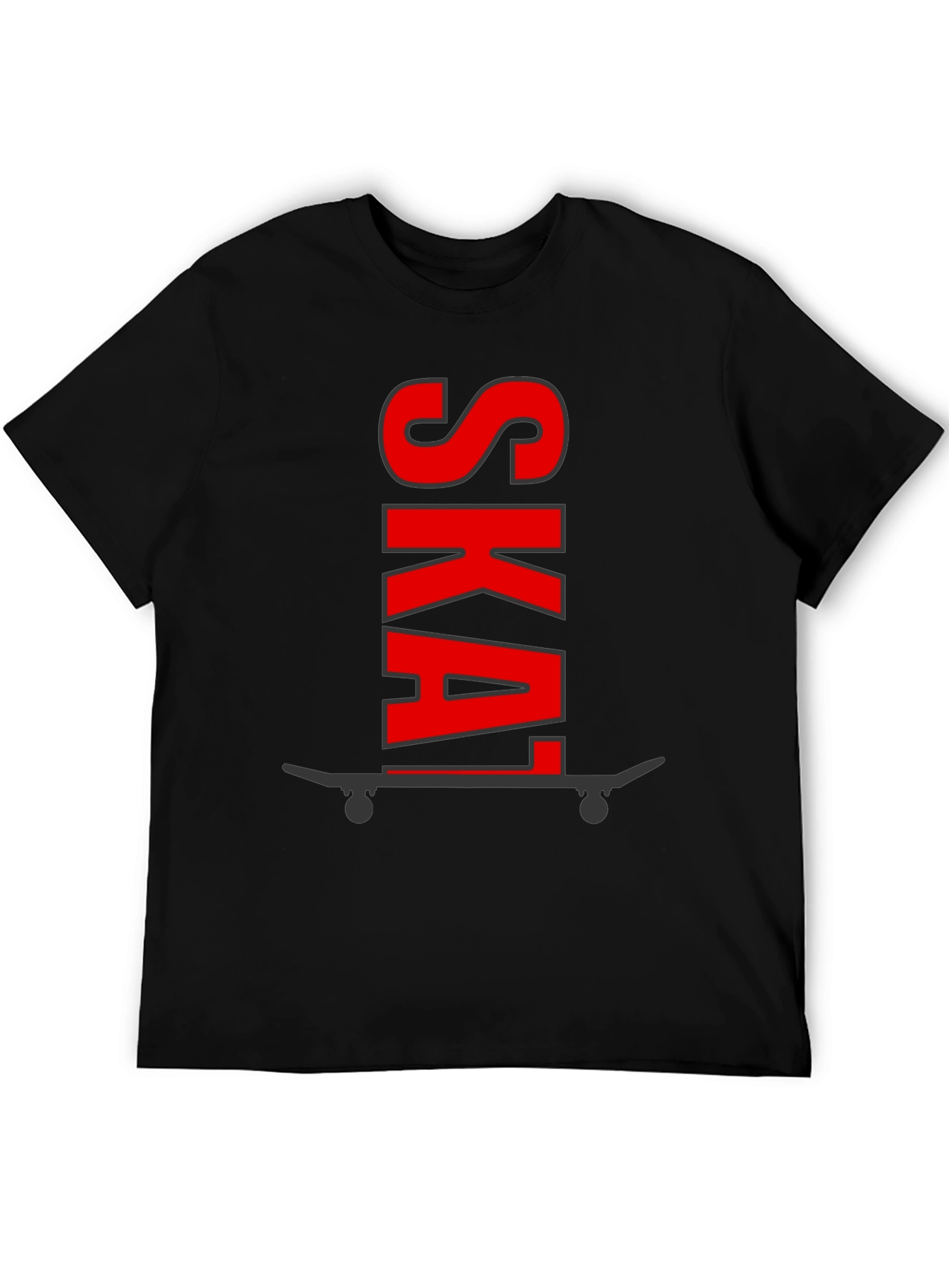 Skate Graphic Tee - Black Cotton Skateboard Shirt