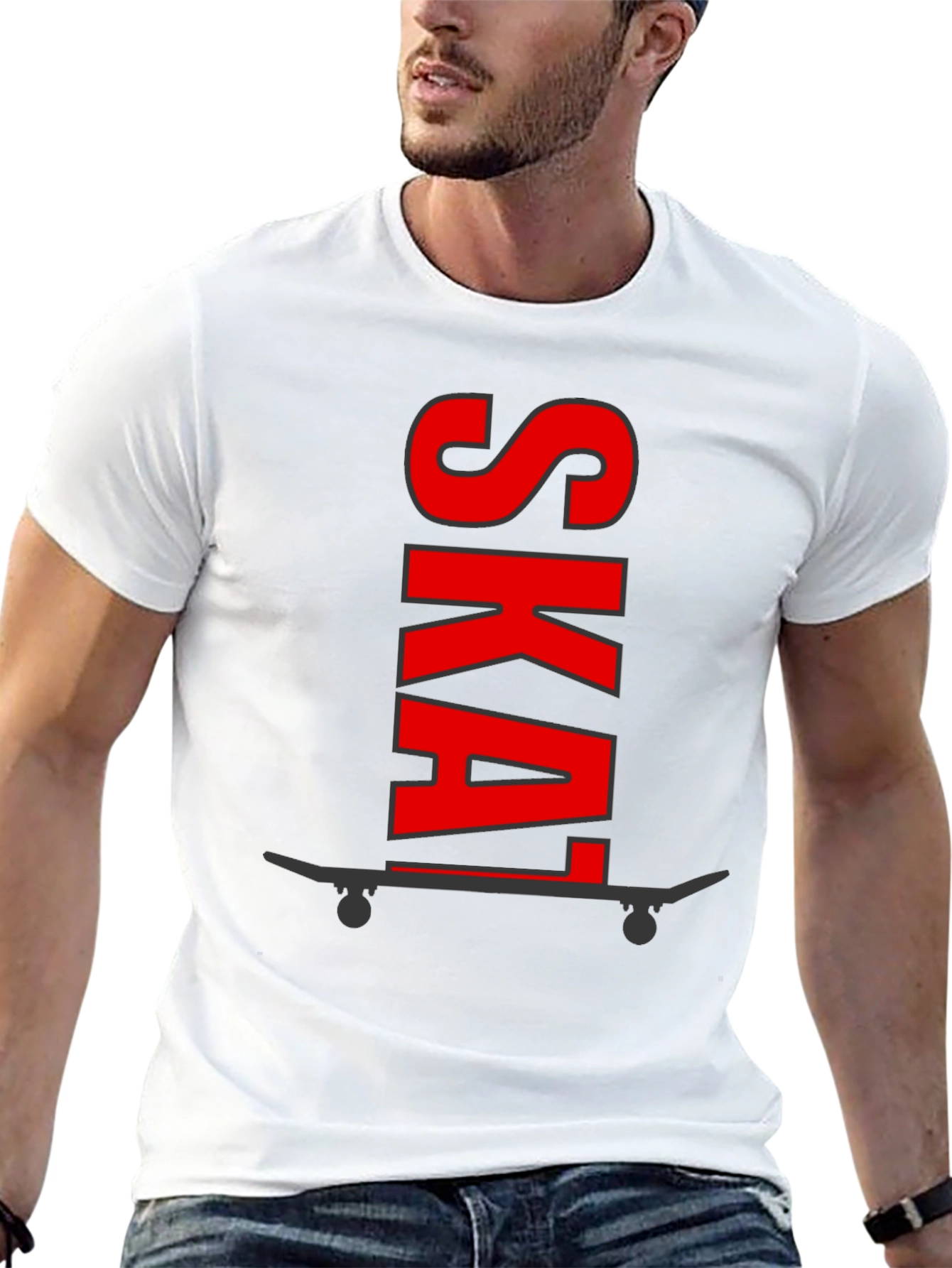 Skate Graphic Tee - Black Cotton Skateboard Shirt