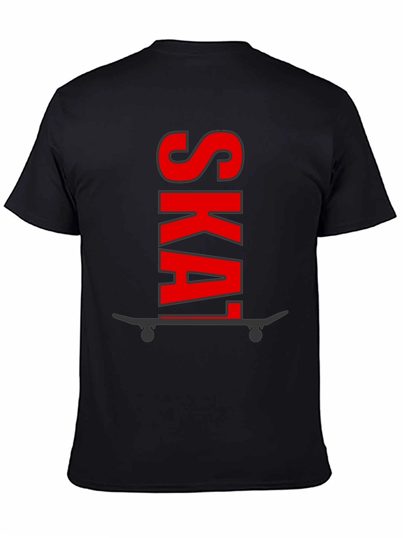 Skate Graphic Tee - Black Cotton Skateboard Shirt
