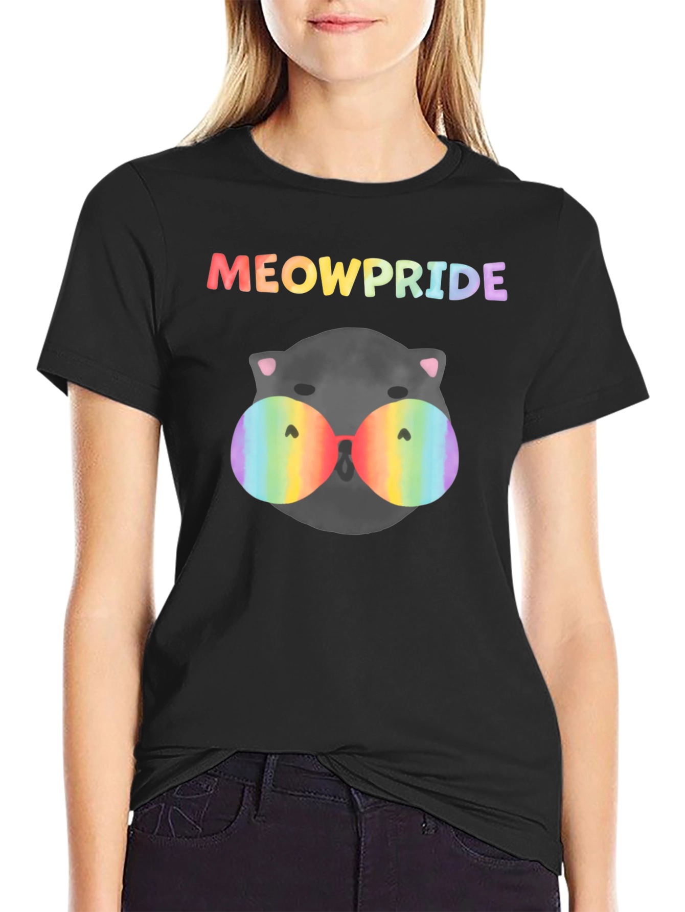 MeowPride T-Shirt - Rainbow Cat Pride Shirt