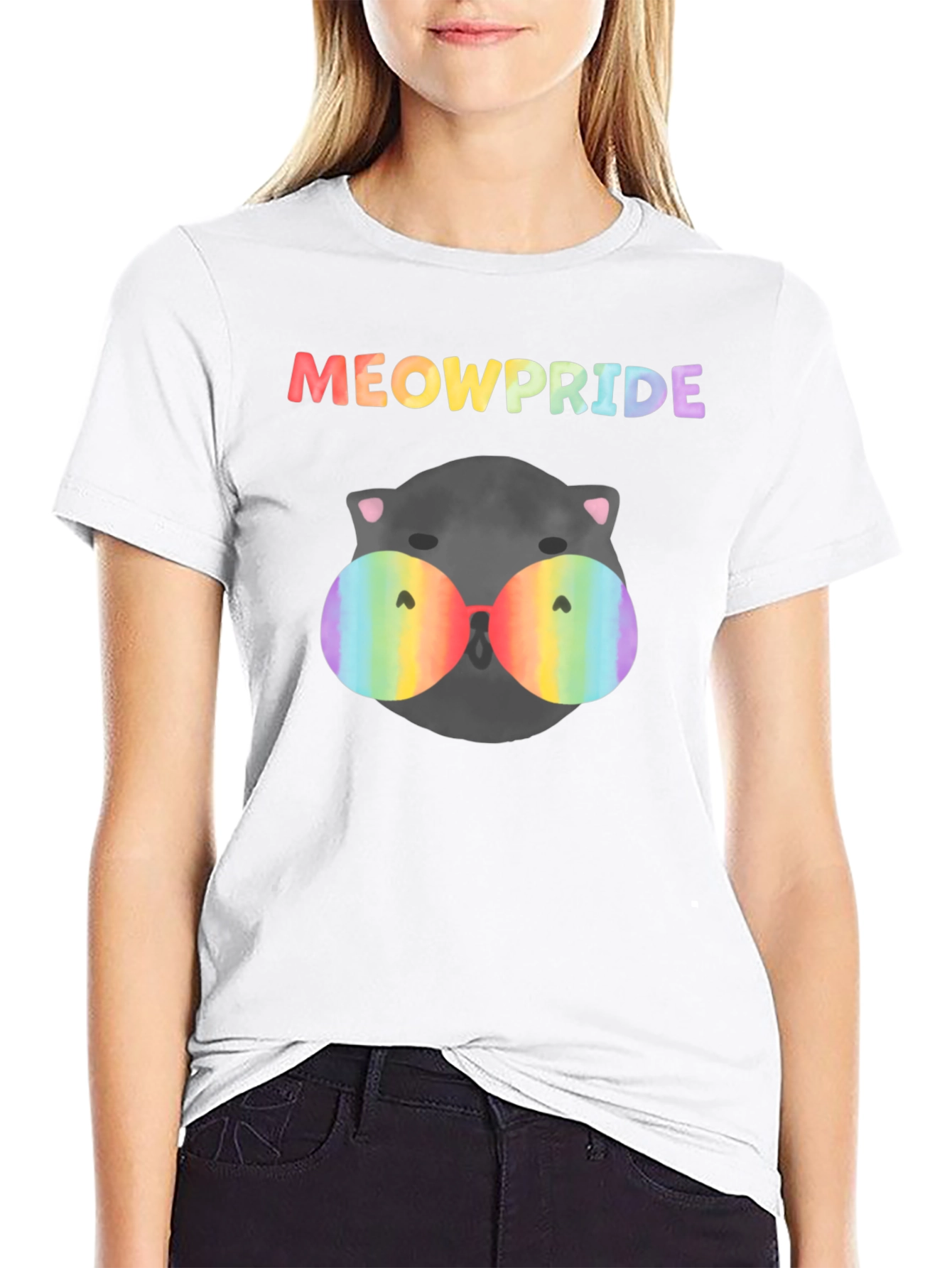 MeowPride T-Shirt - Rainbow Cat Pride Shirt