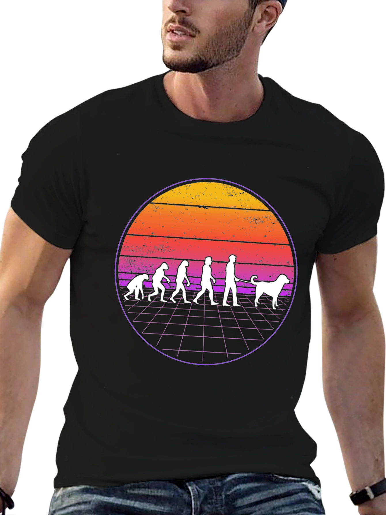 Evolution of Dog Walking T-Shirt