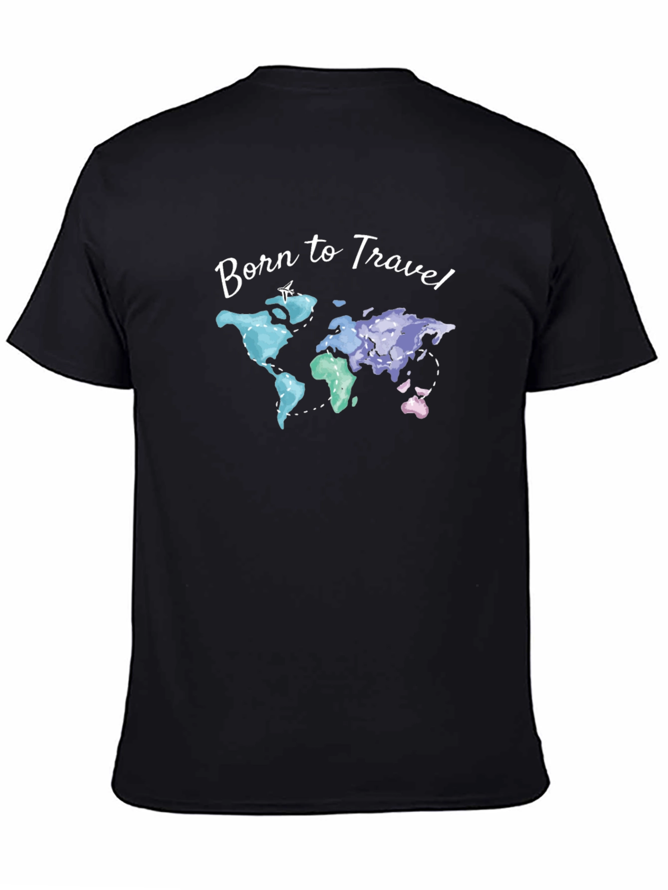 Born to Travel World Map Graphic T-Shirt
