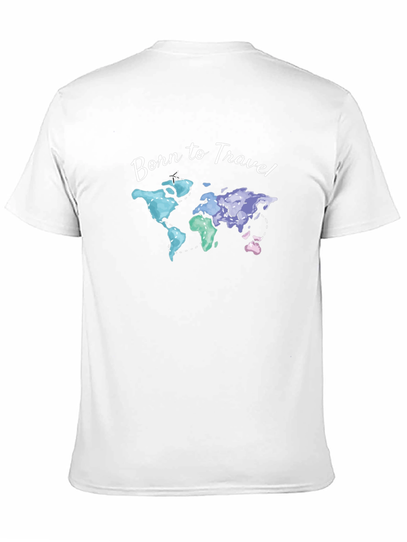 Born to Travel World Map Graphic T-Shirt