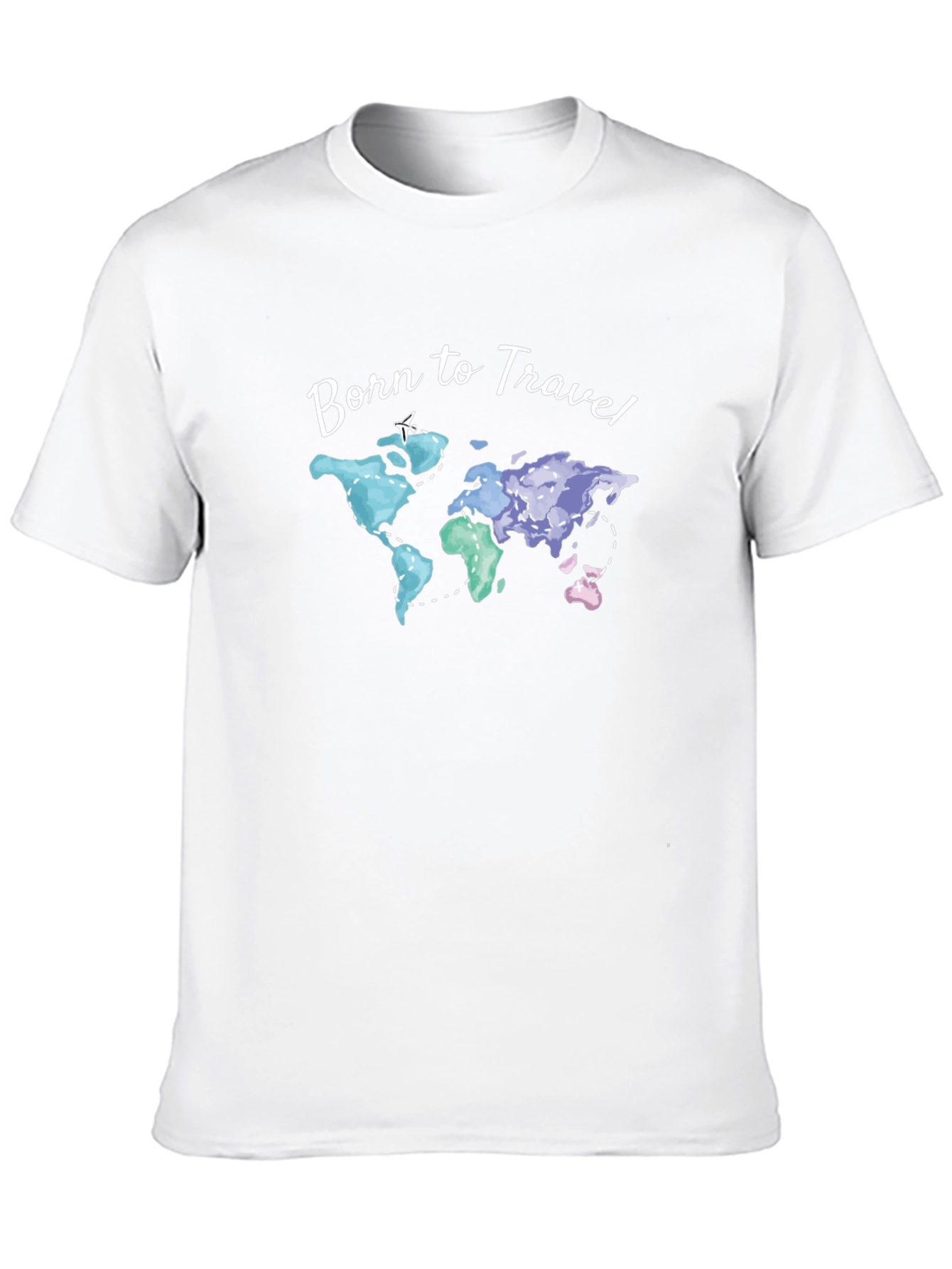 Born to Travel World Map Graphic T-Shirt