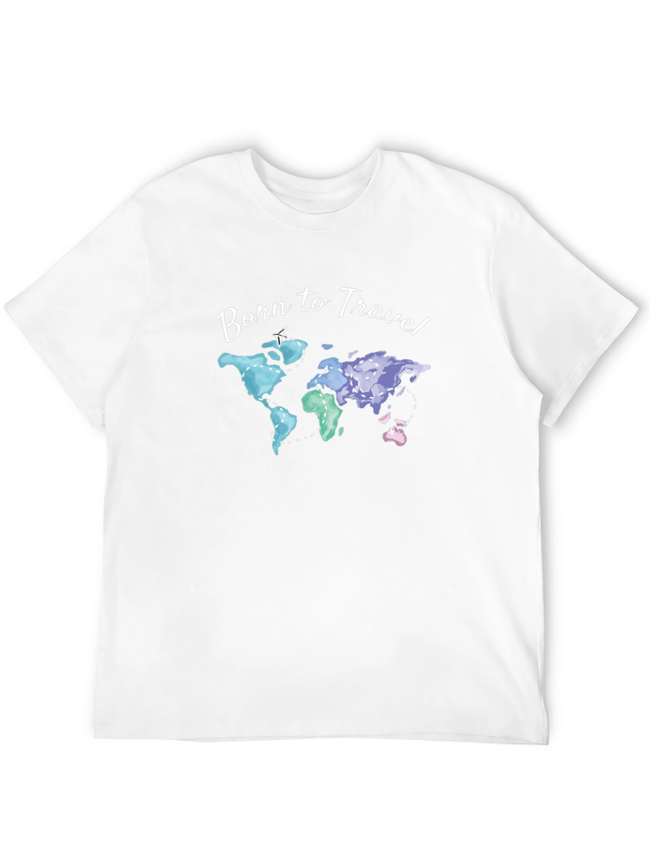 Born to Travel World Map Graphic T-Shirt