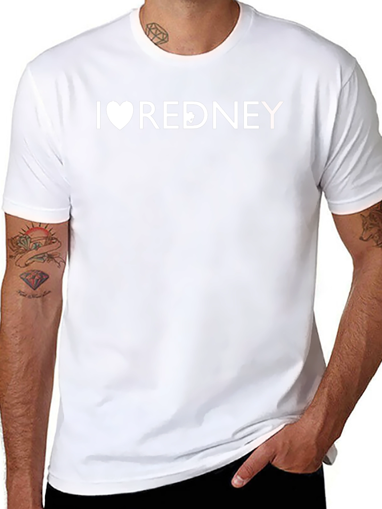I Heart Redney T-Shirt - Black Graphic Tee
