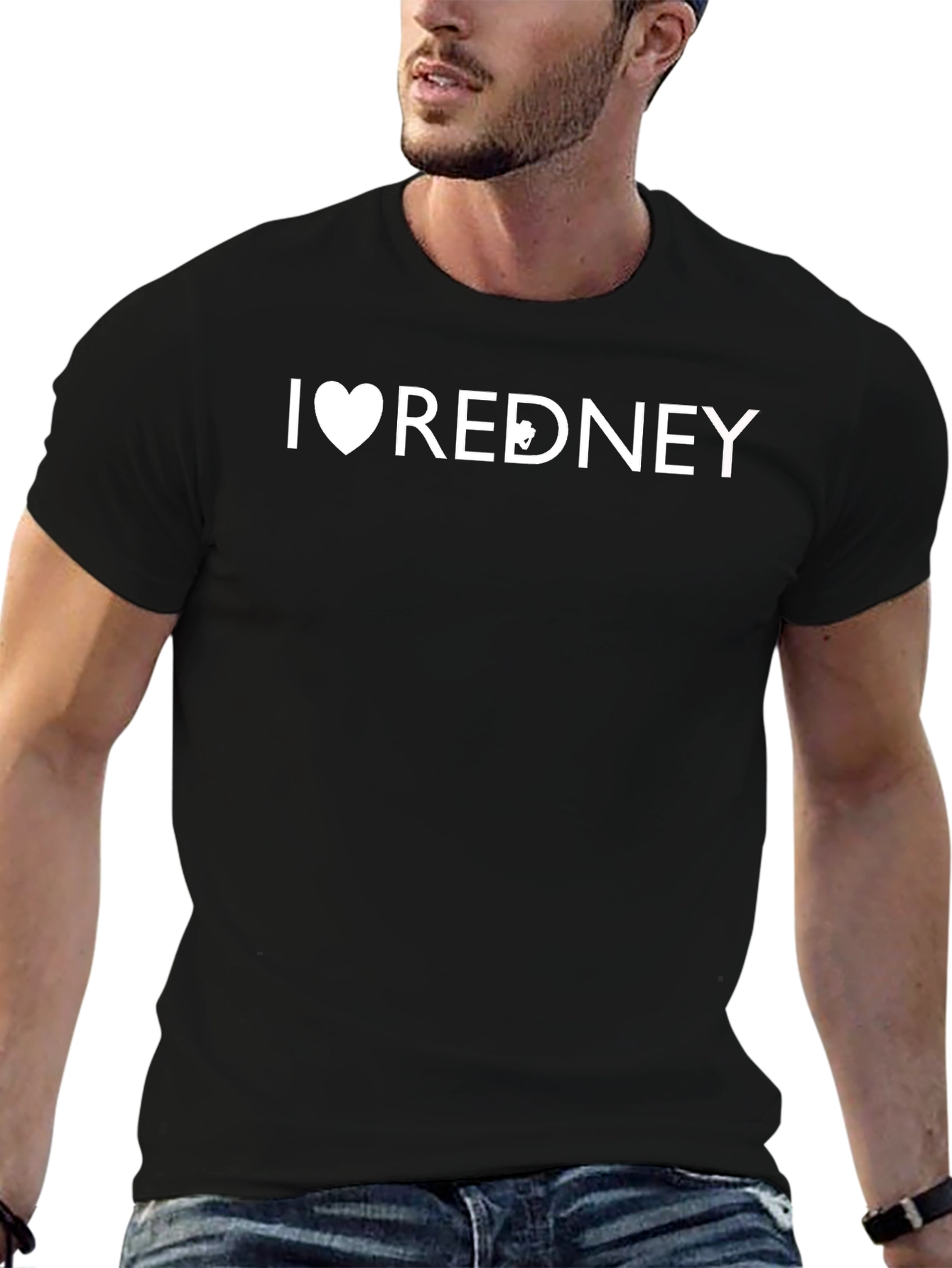 I Heart Redney T-Shirt - Black Graphic Tee