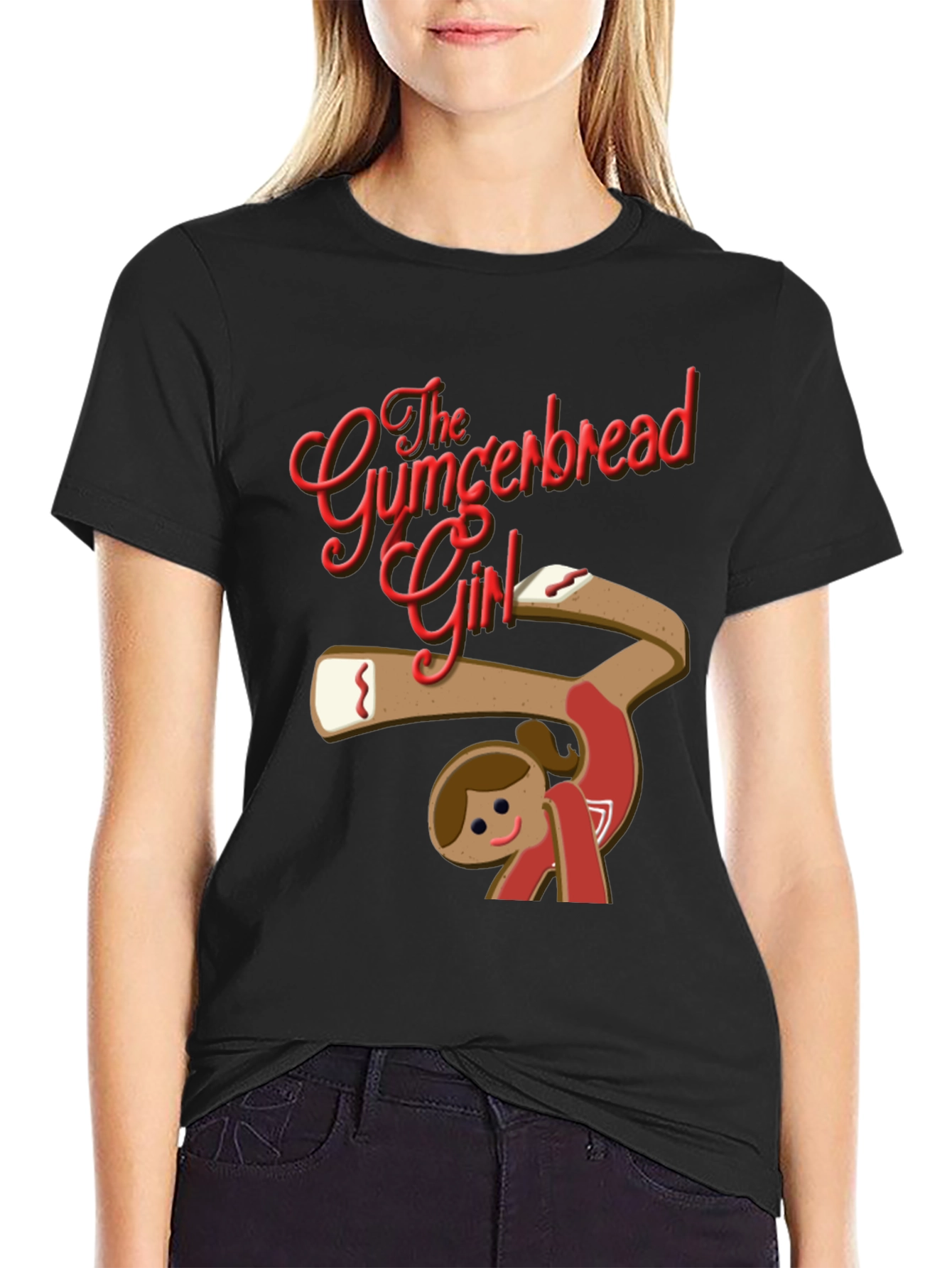 The Gumcerbread Girl Black T-Shirt