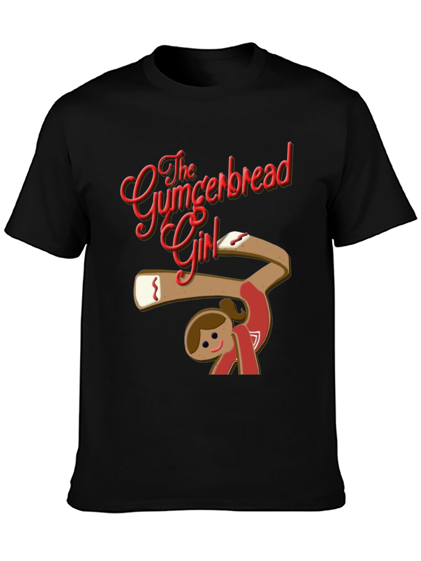 The Gumcerbread Girl Black T-Shirt